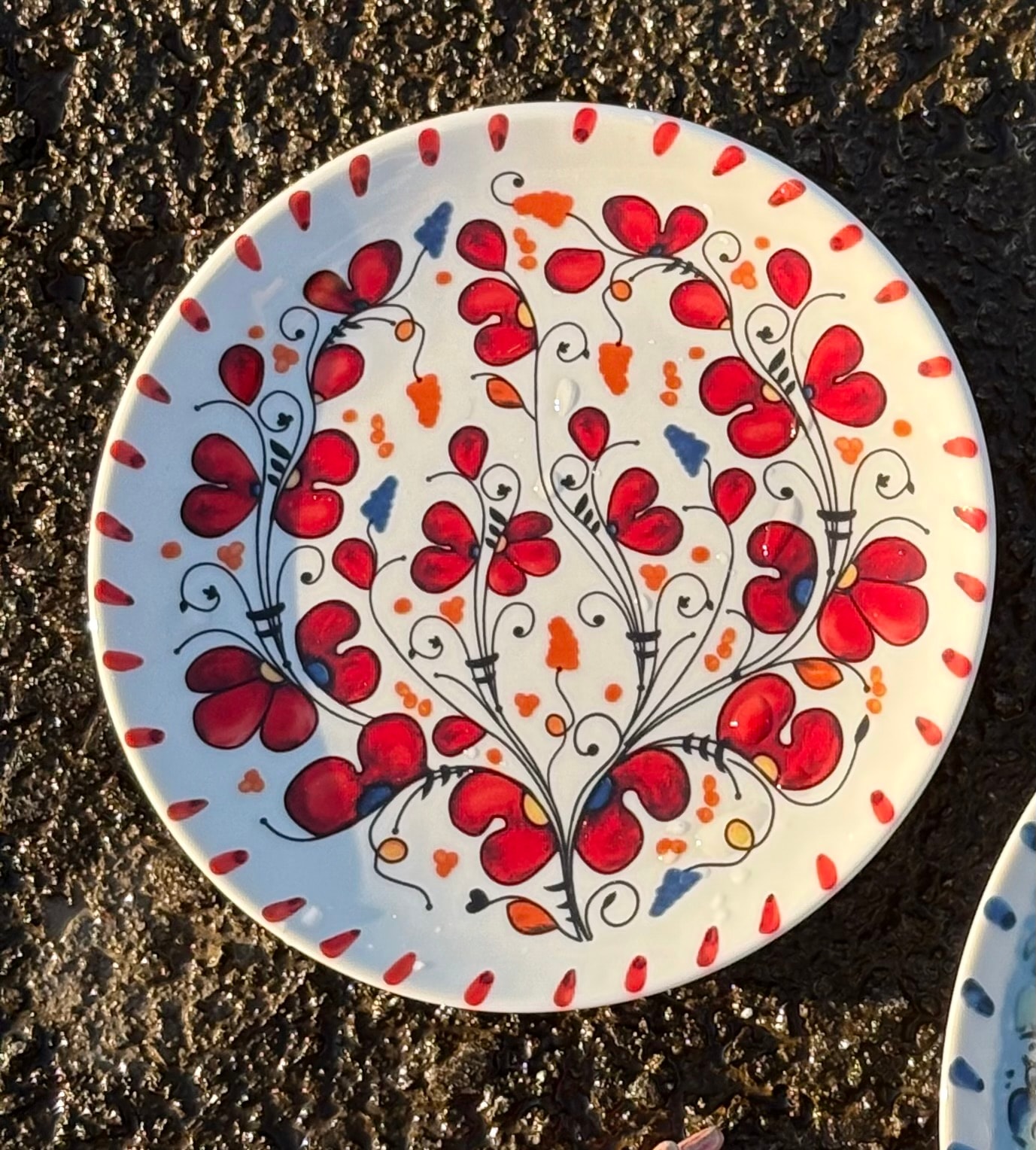 Sicily Collection Tatlı Tabağı (Kırmızı)