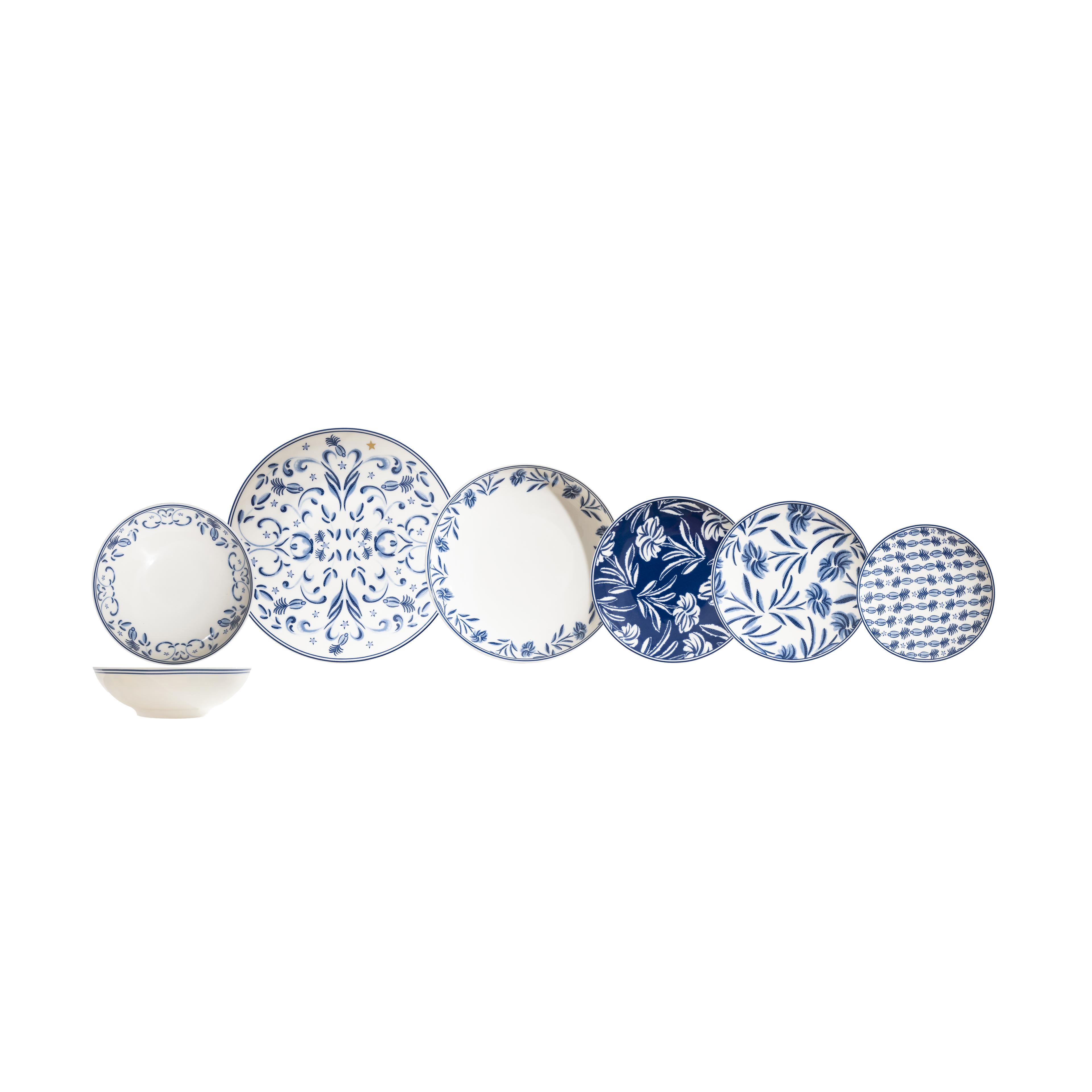 Blue Dream Collection 20 Parça Porselen Yemek Takımı