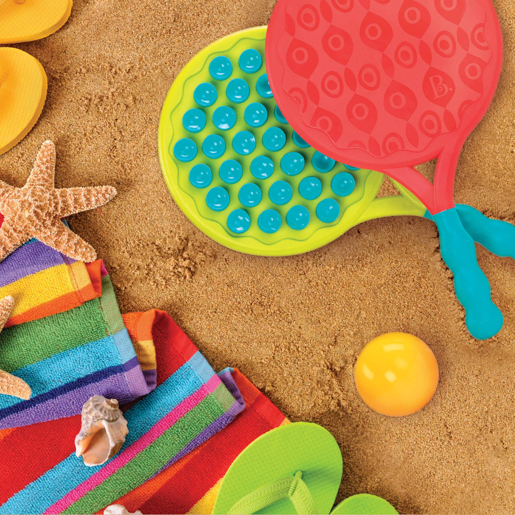B. Toys - Vakumlu Raket - Turuncu & Yeşil