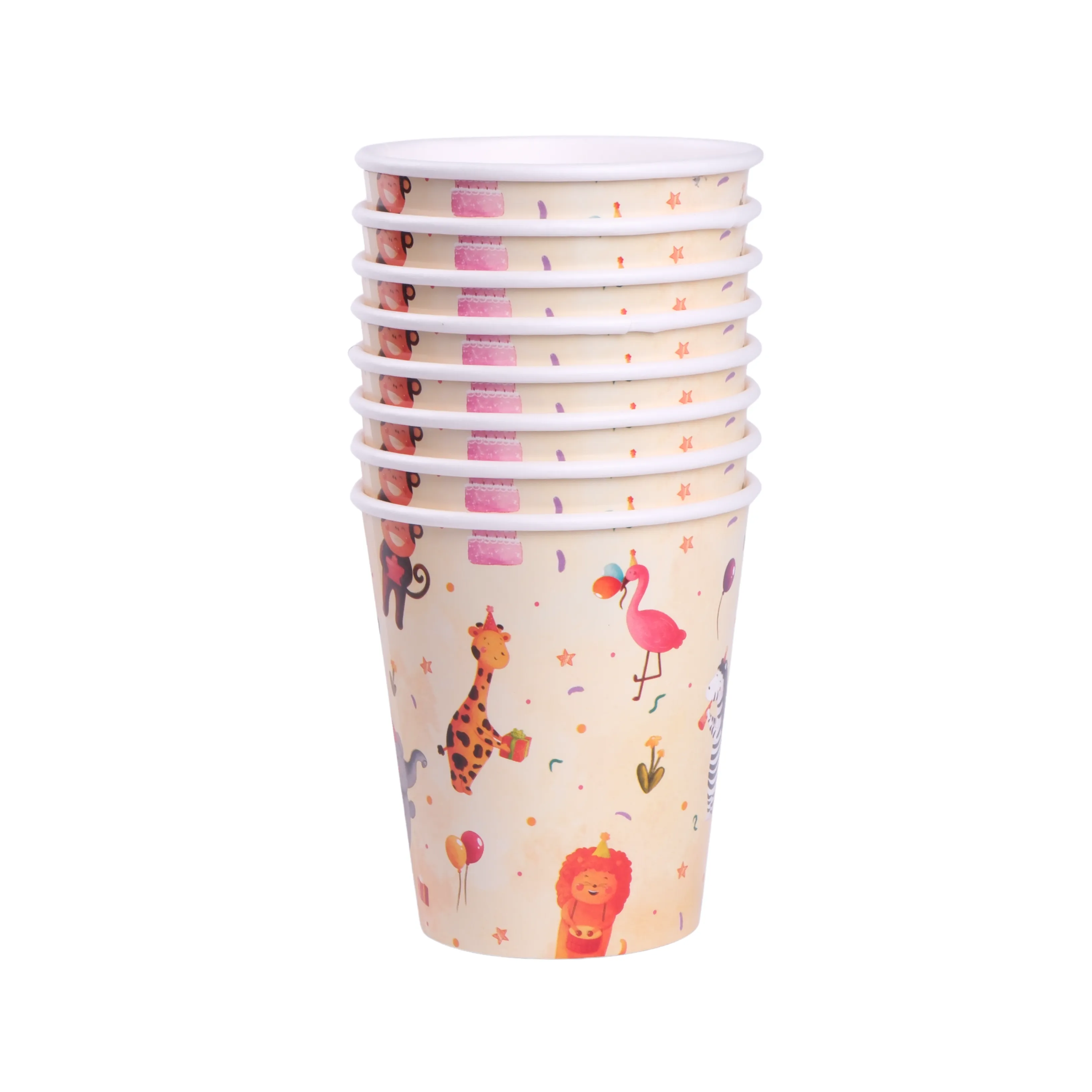Hayvanlar Bardak - Animals Character Cups - 8'li