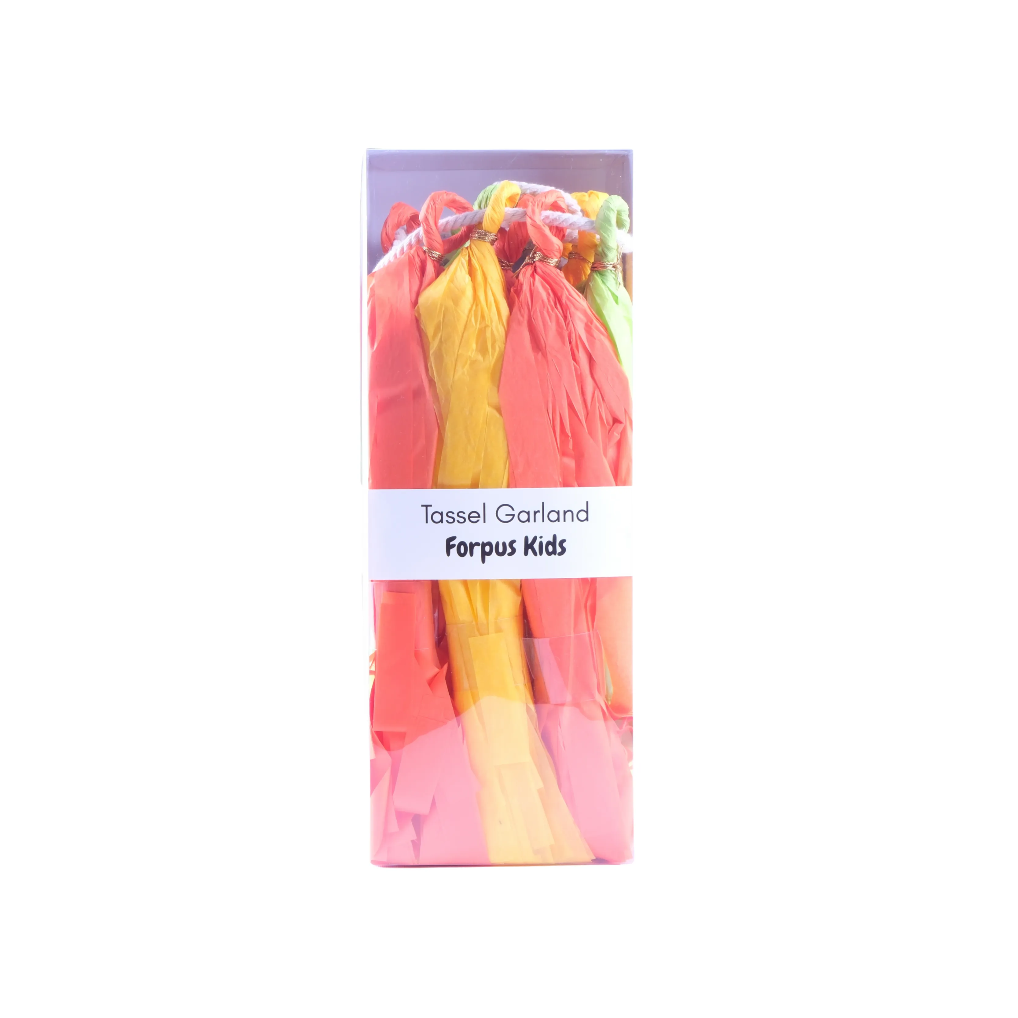 Turuncu Püsküllü Asılan Süs - Orange Tassel Garland