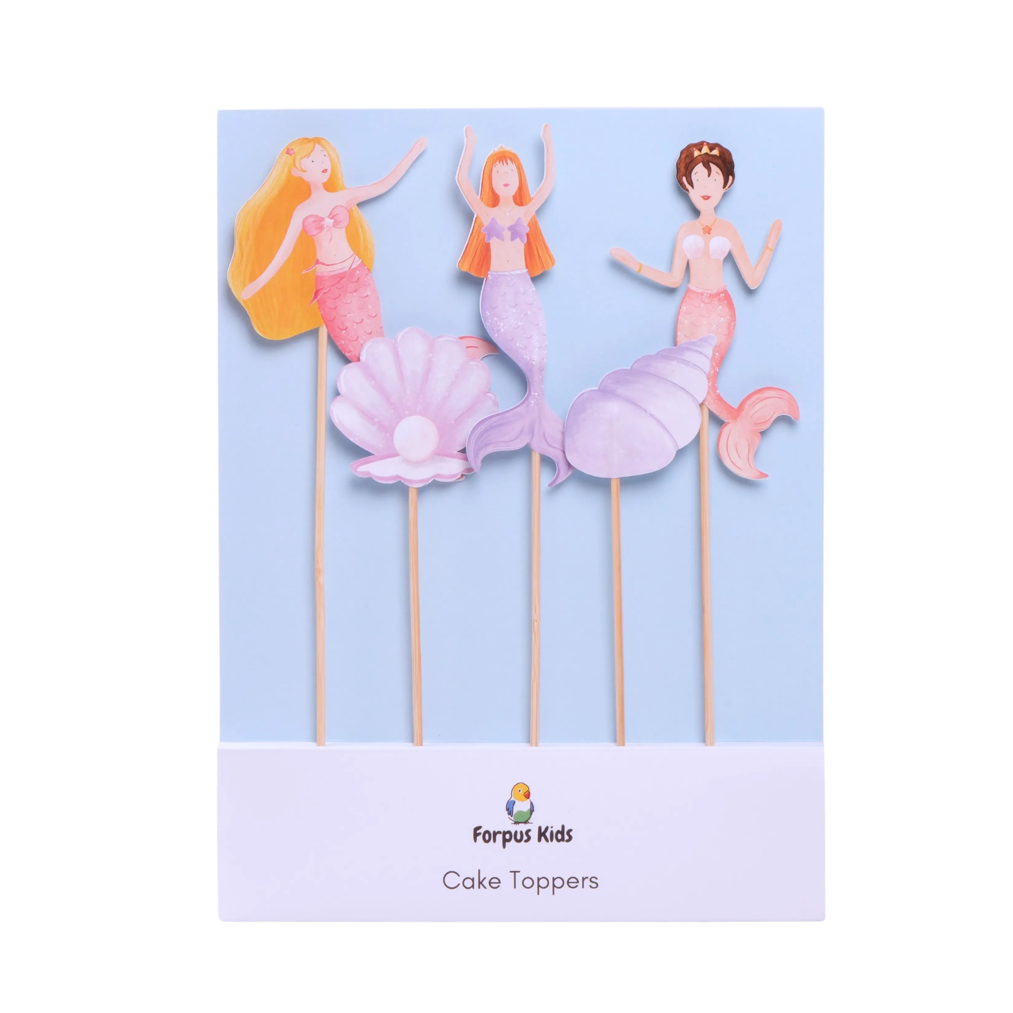 Deniz Kızı Pasta Süsü İstiridye ve Deniz Kabuğu - Mermaid Cake Topper Oysters and Shells