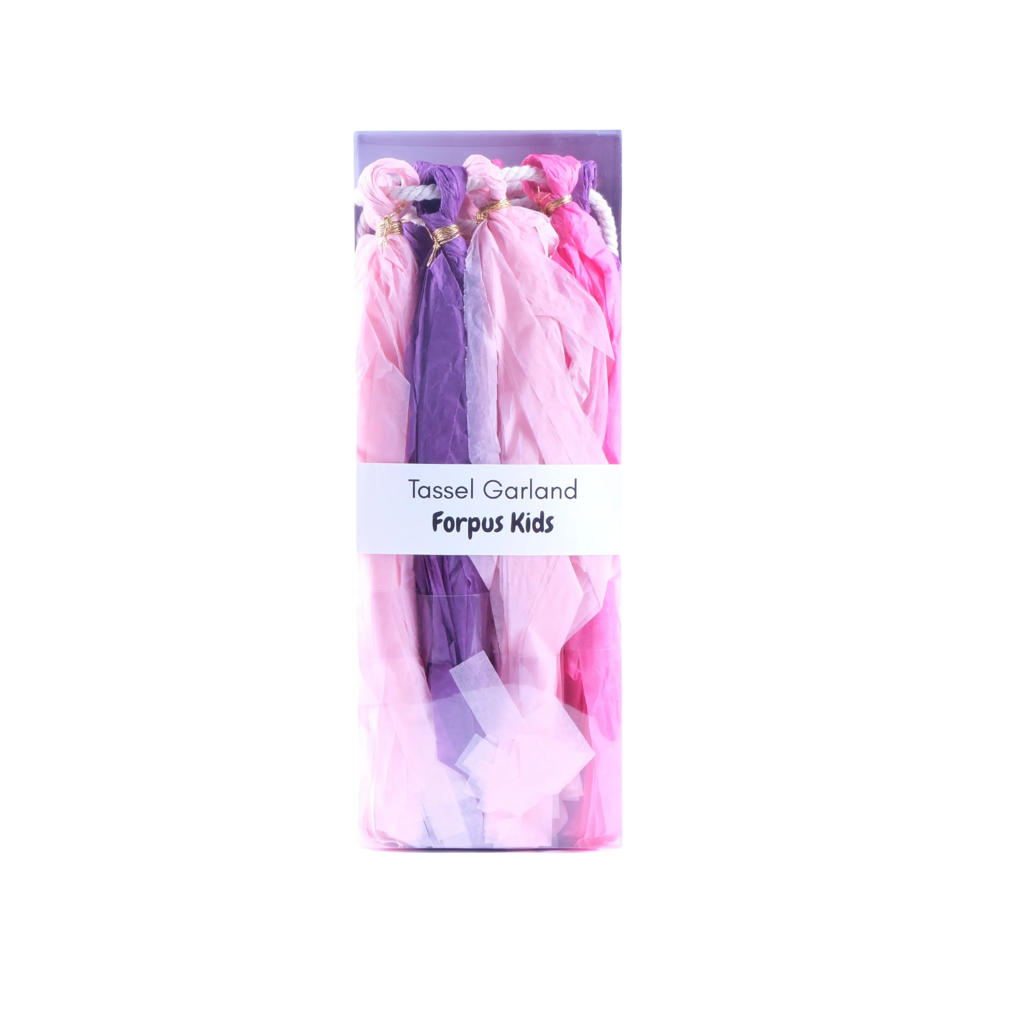 Pembe Püsküllü Asılan Süs - Pink Tassel Garland