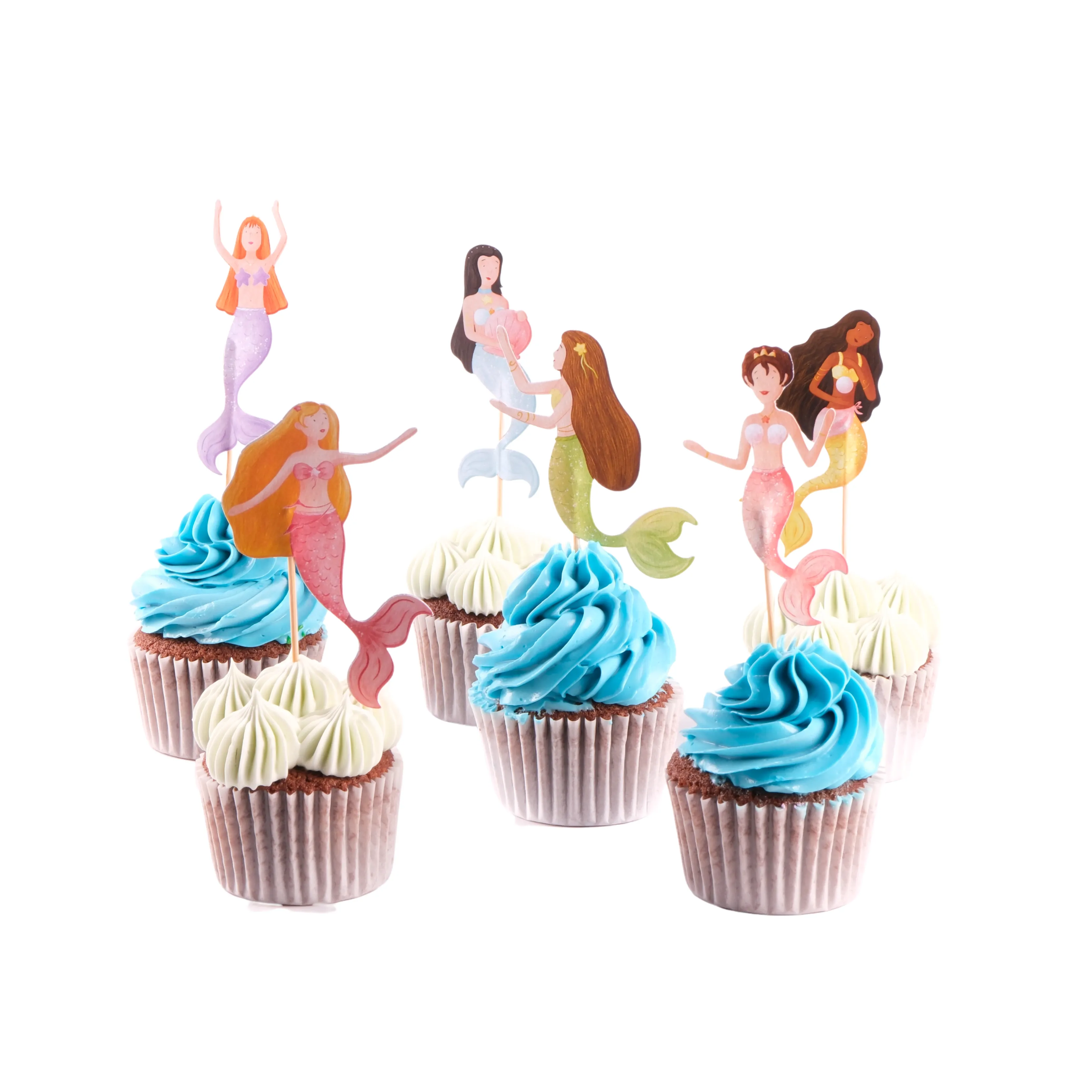 Deniz Kızı Cupcake - Mermaid Cupcake 