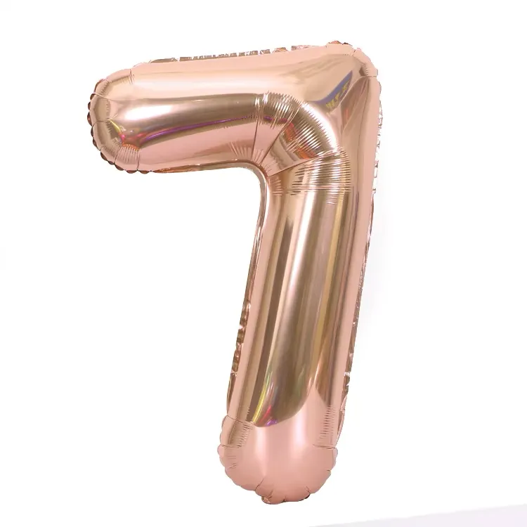 Forpus Kids - Rose Gold 7 Rakam Balonu 100 cm (40”)