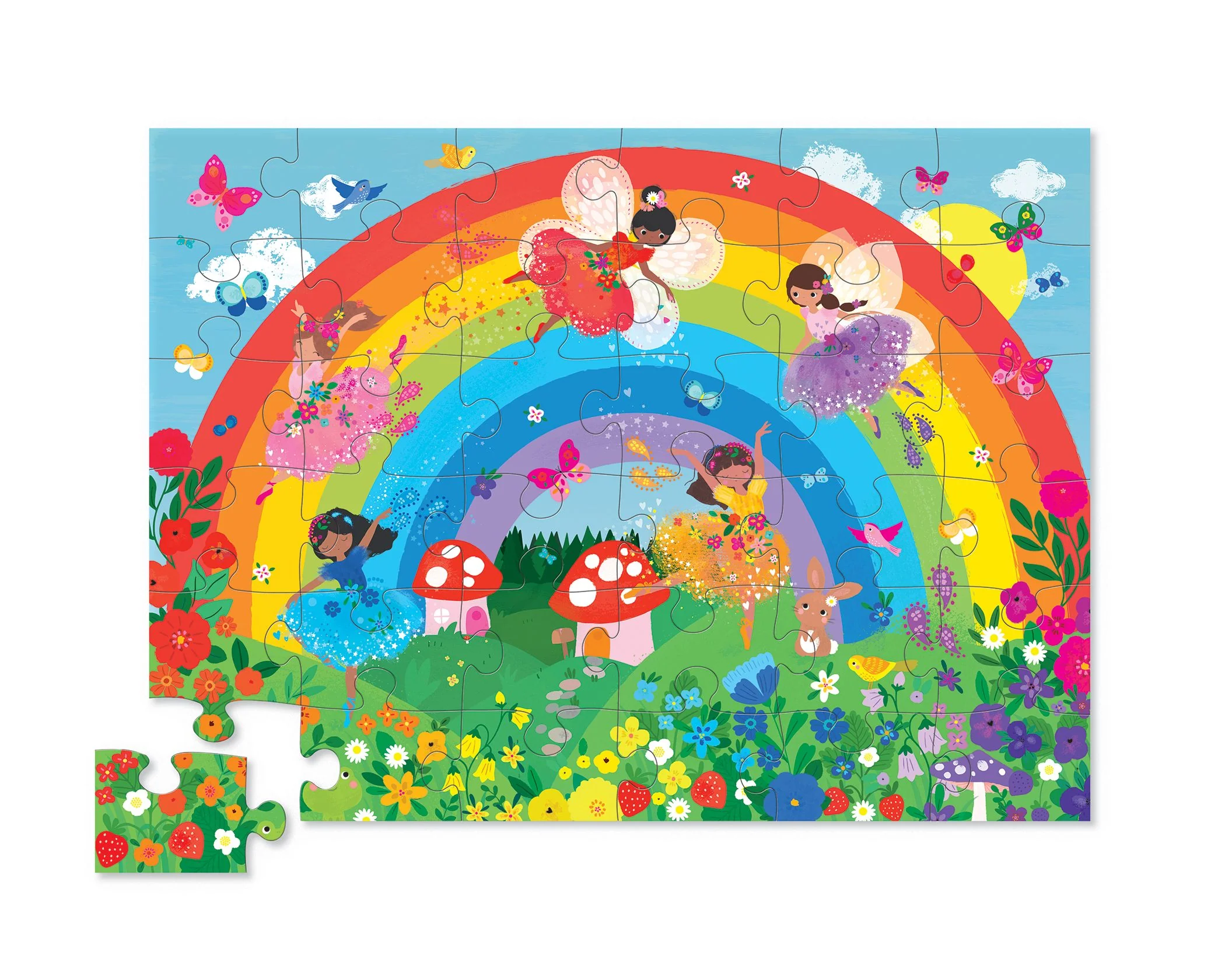 Crocodile Creek - Dekoratif Puzzle - 36 Parça - Over the Rainbow