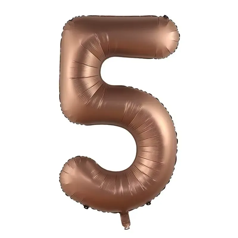 Forpus Kids - Kahverengi 5 Rakam Balonu 100 cm (40”)