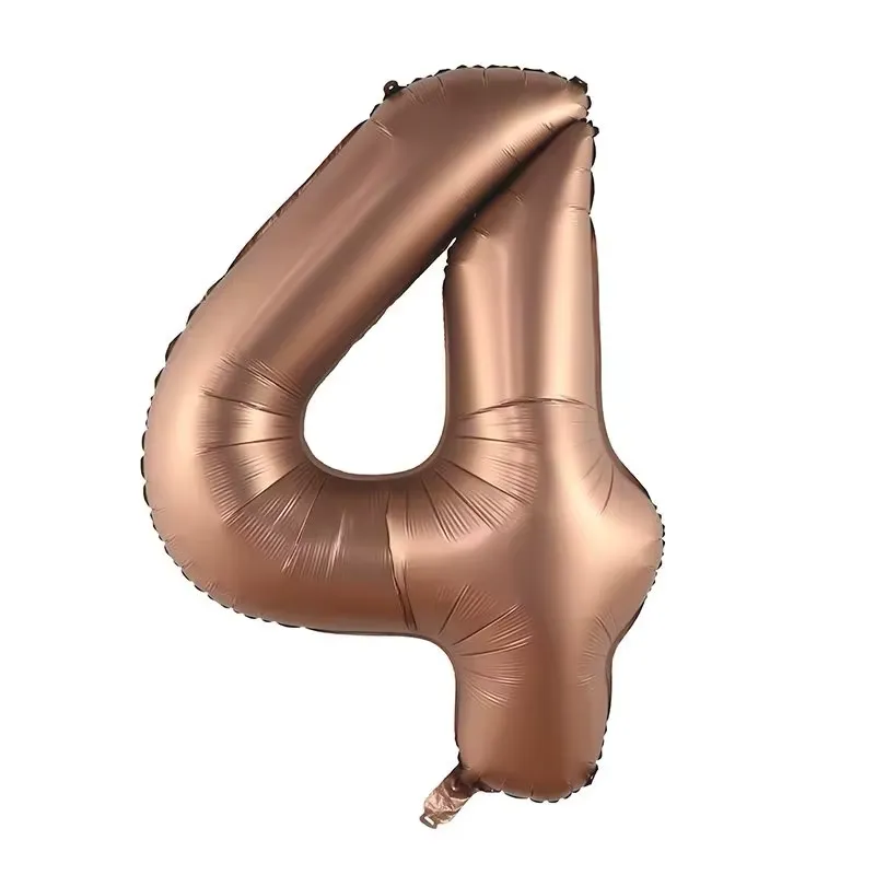 Forpus Kids - Kahverengi 4 Rakam Balonu 100 cm (40”)