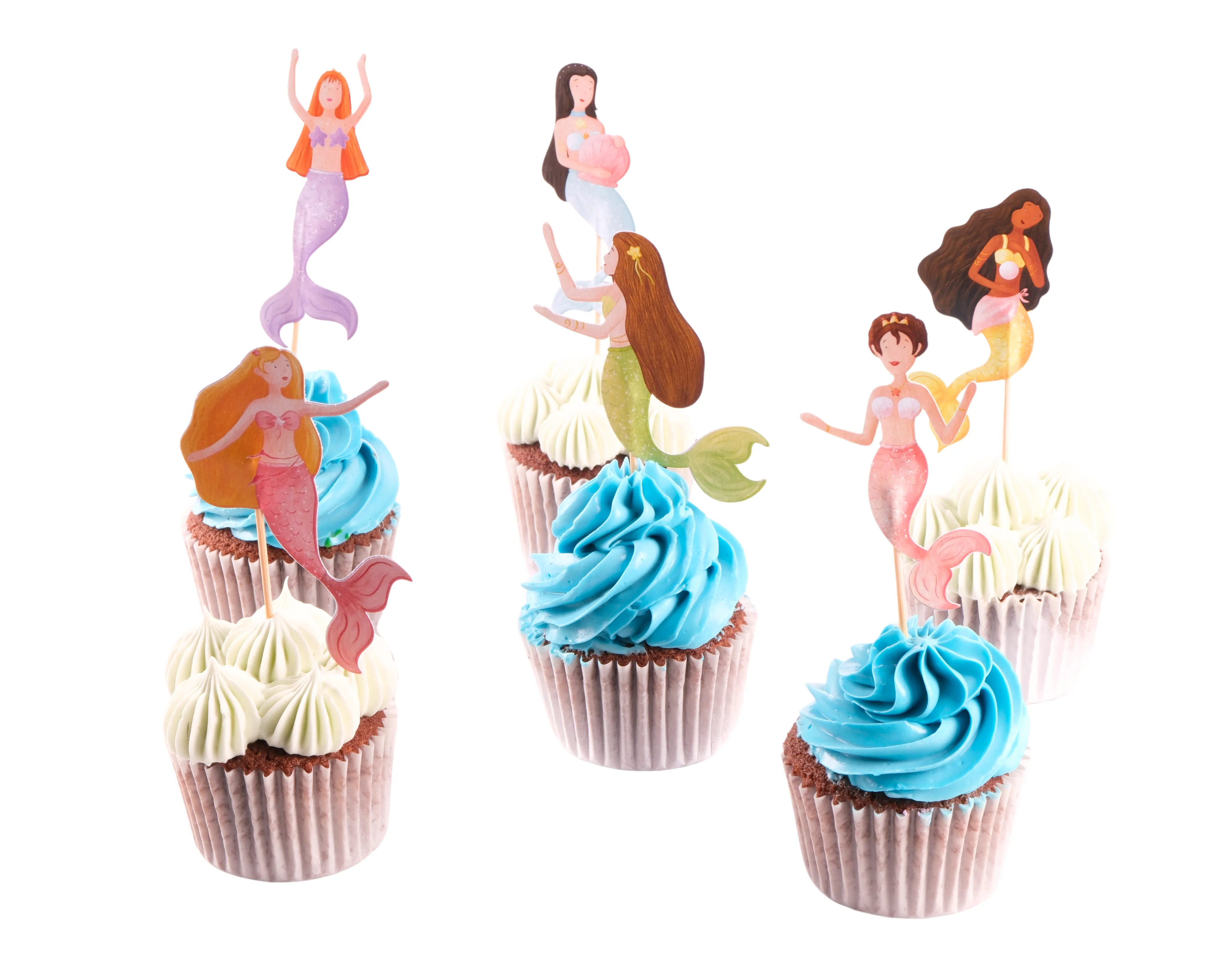 Deniz Kızı Cupcake - Mermaid Cupcake 