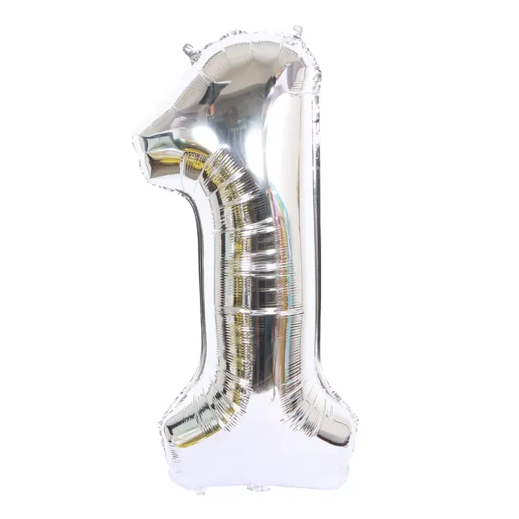 Forpus Kids - Gümüş 1 Rakam Balonu 100 cm (40”)