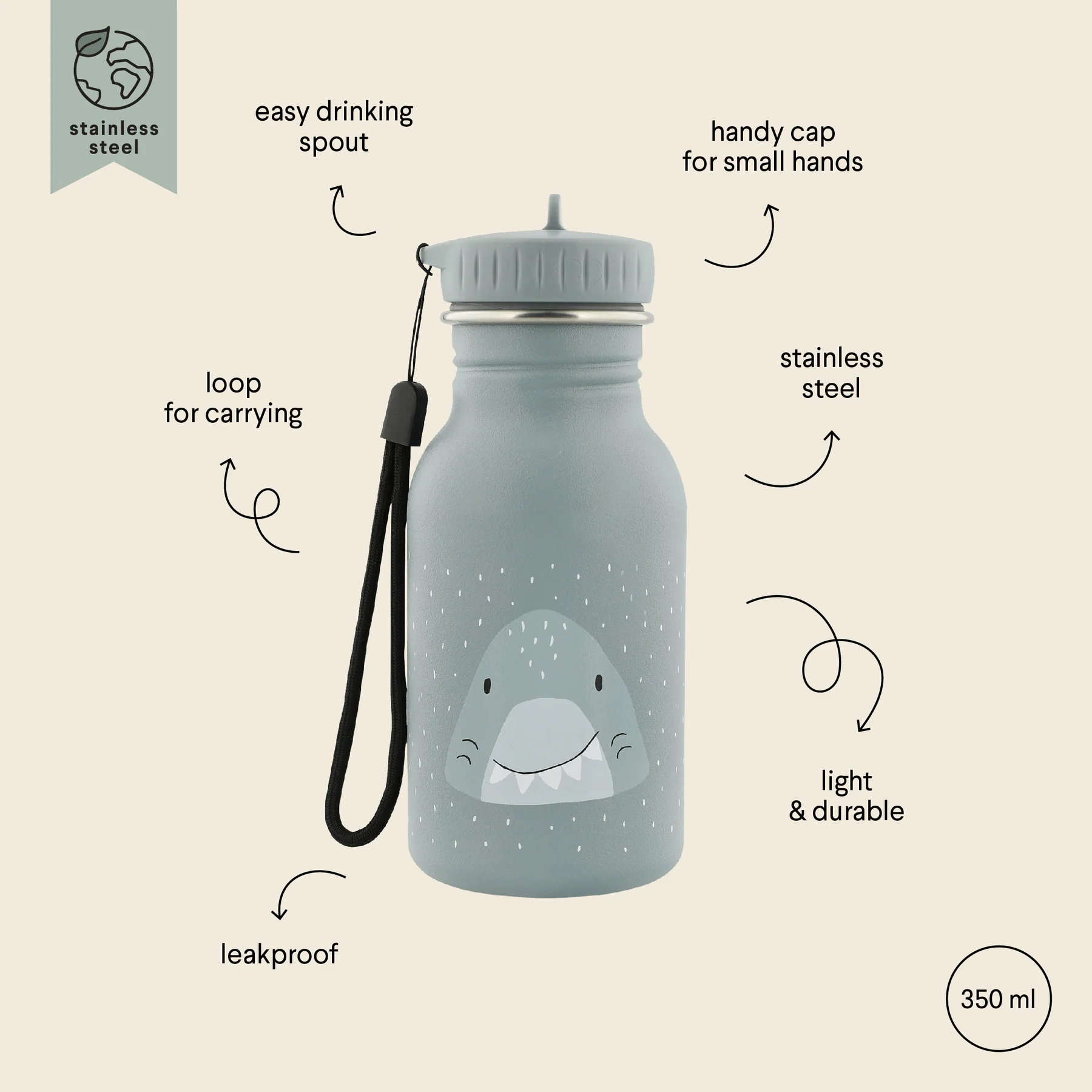 Trixie - Mr.Shark 350 Ml - Su Şişesi