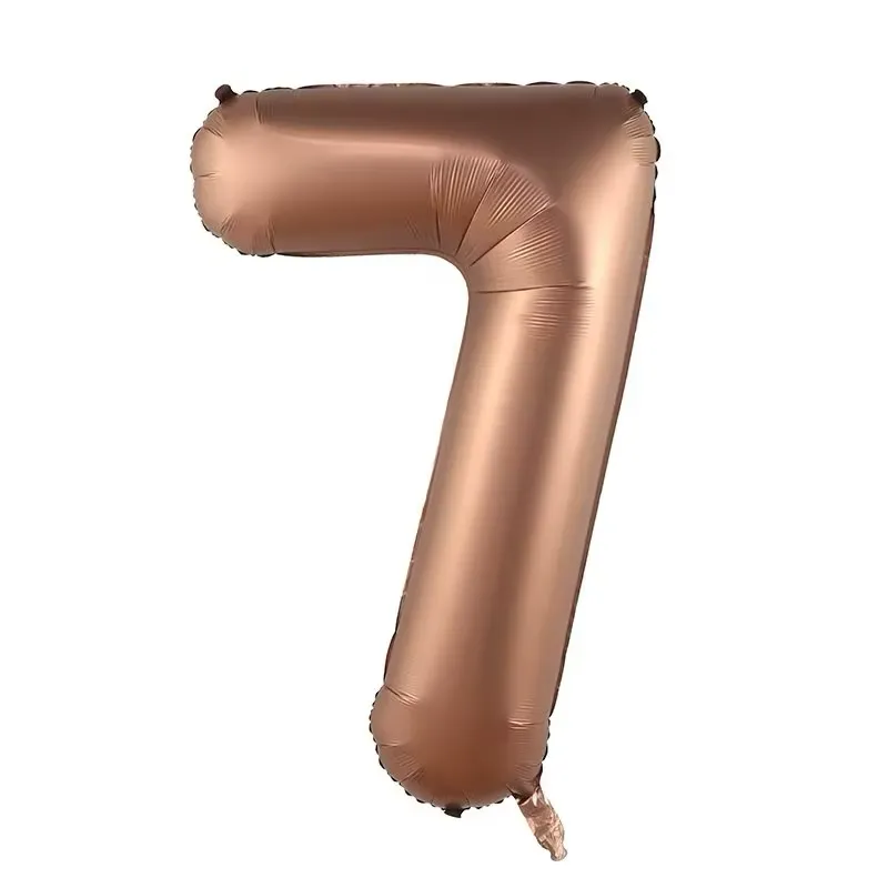 Forpus Kids - Kahverengi 7 Rakam Balonu 100 cm (40”)