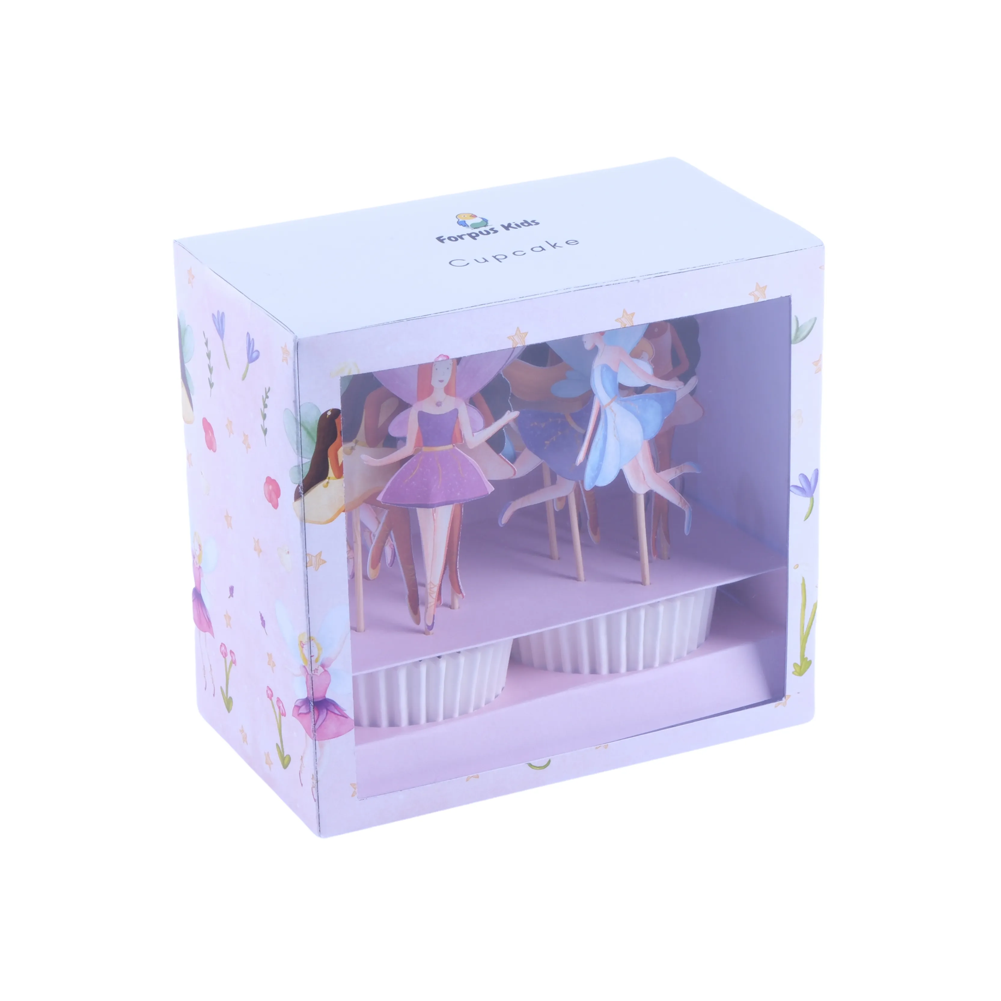 Peri Kızı Cupcake Seti - Fairy Cupcake Kit - 12'li