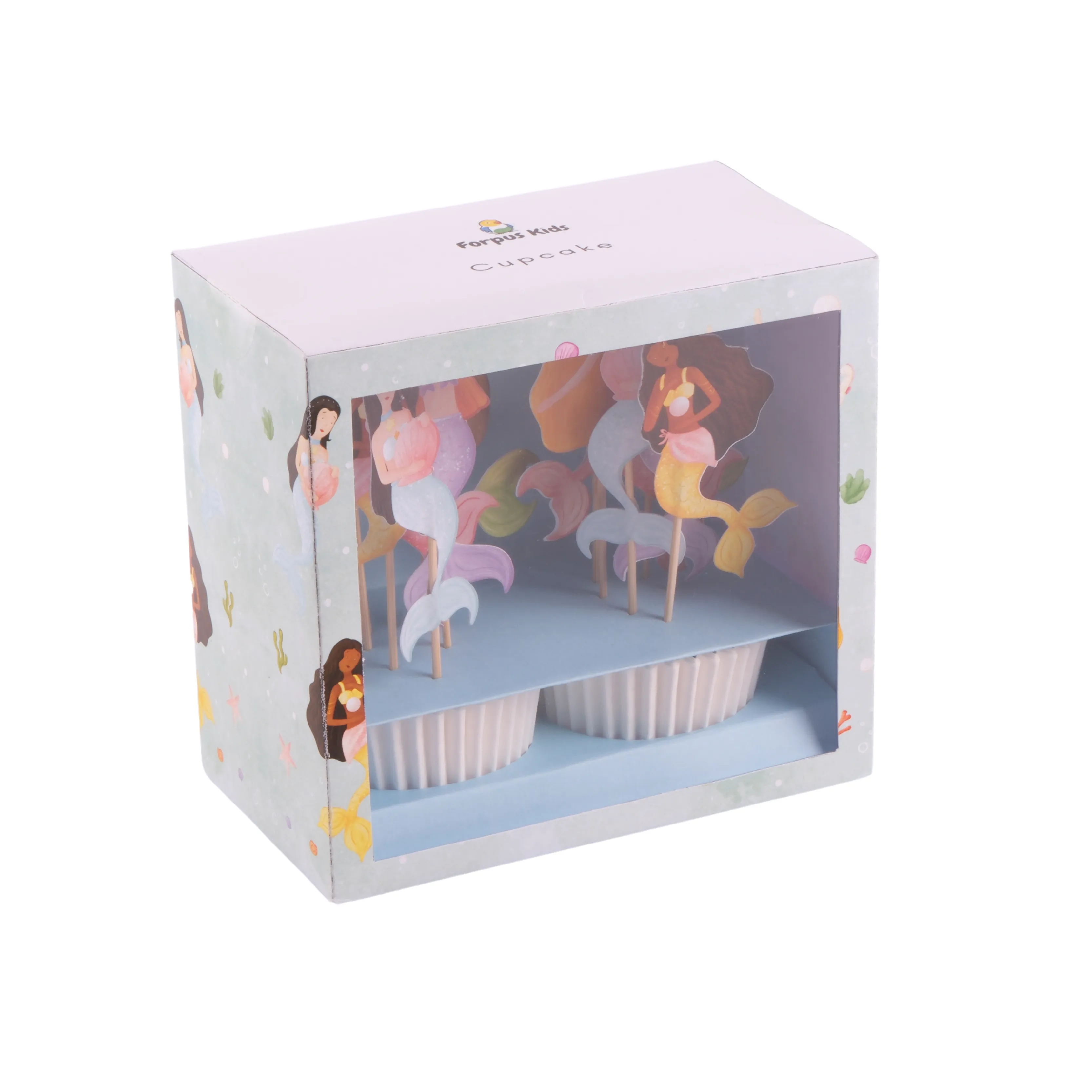 Deniz Kızı Cupcake - Mermaid Cupcake 