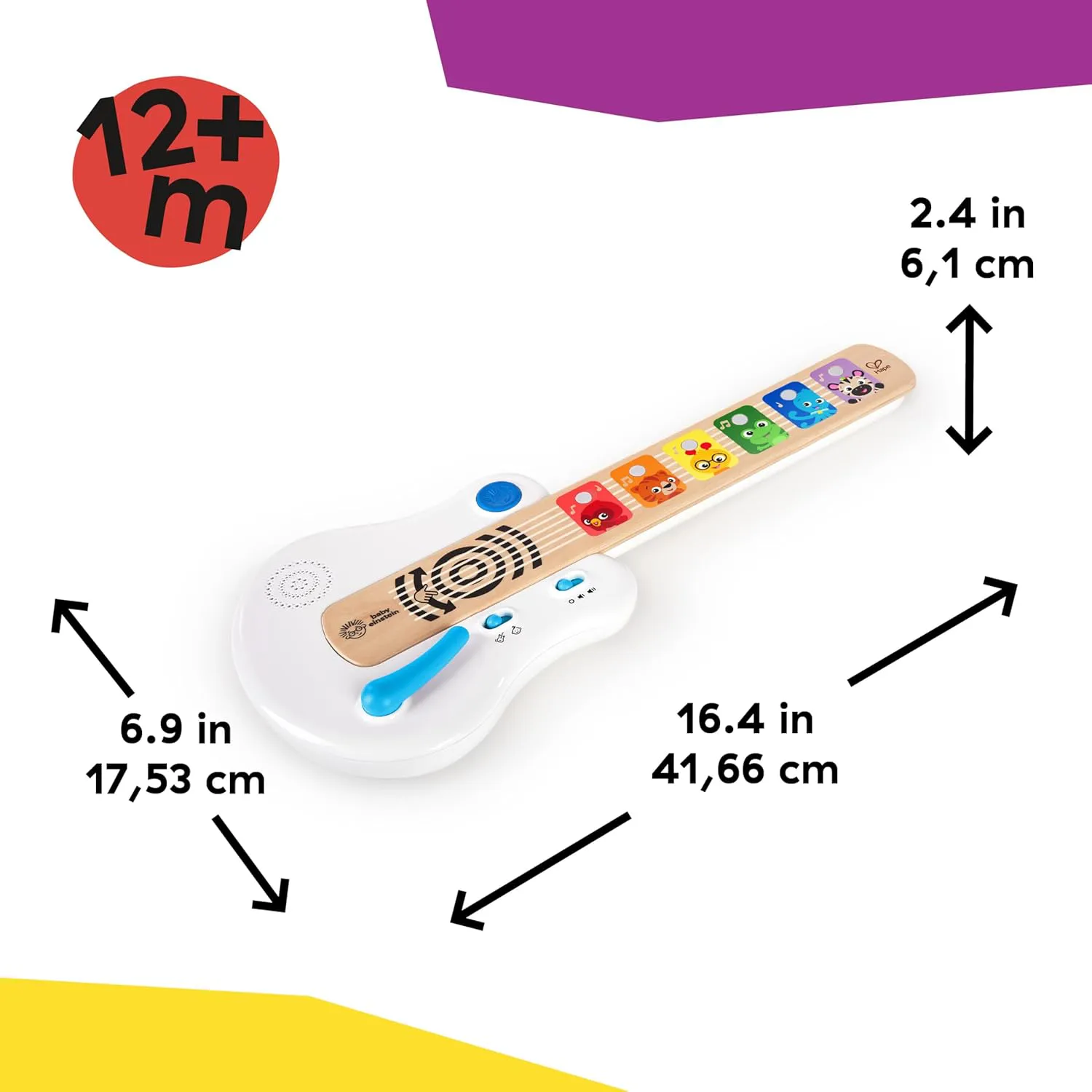 Hape - Baby Einstein Dokunmatik Ahşap Gitar
