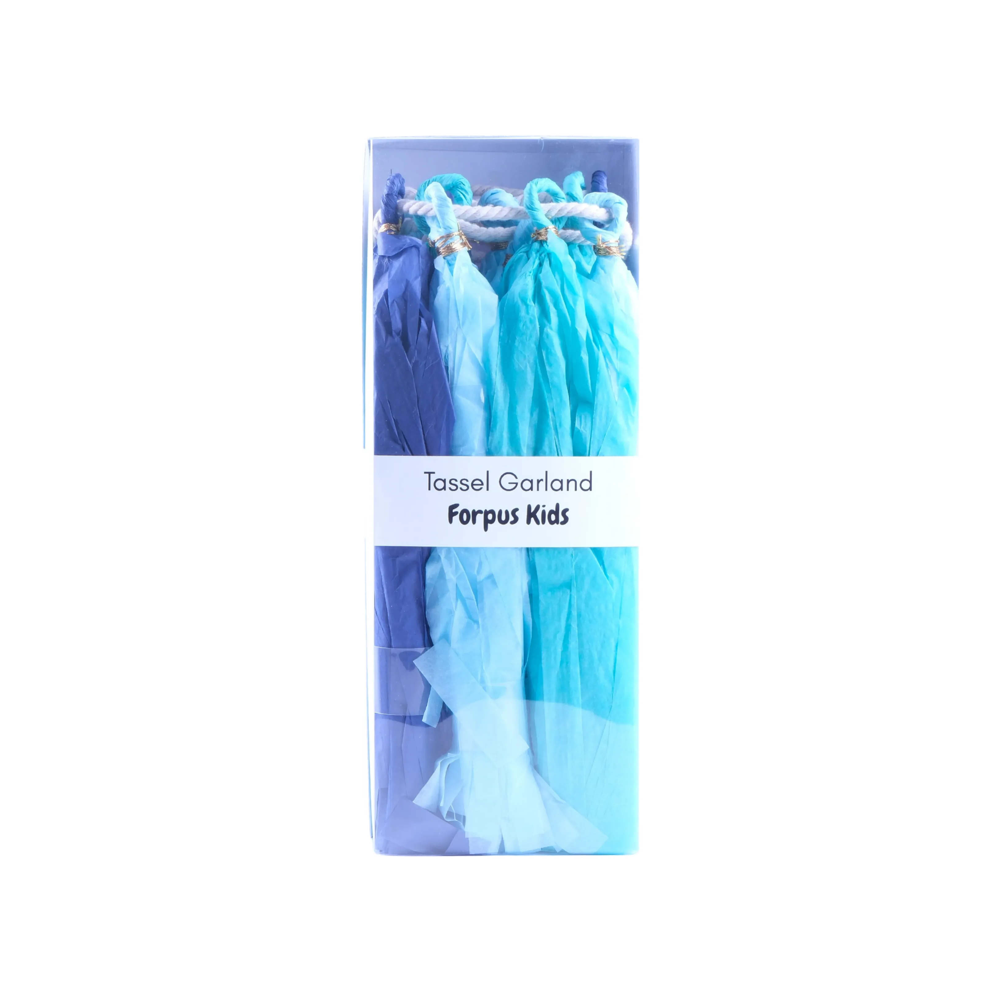 Mavi Püsküllü Asılan Süs - Blue Tassel Garland