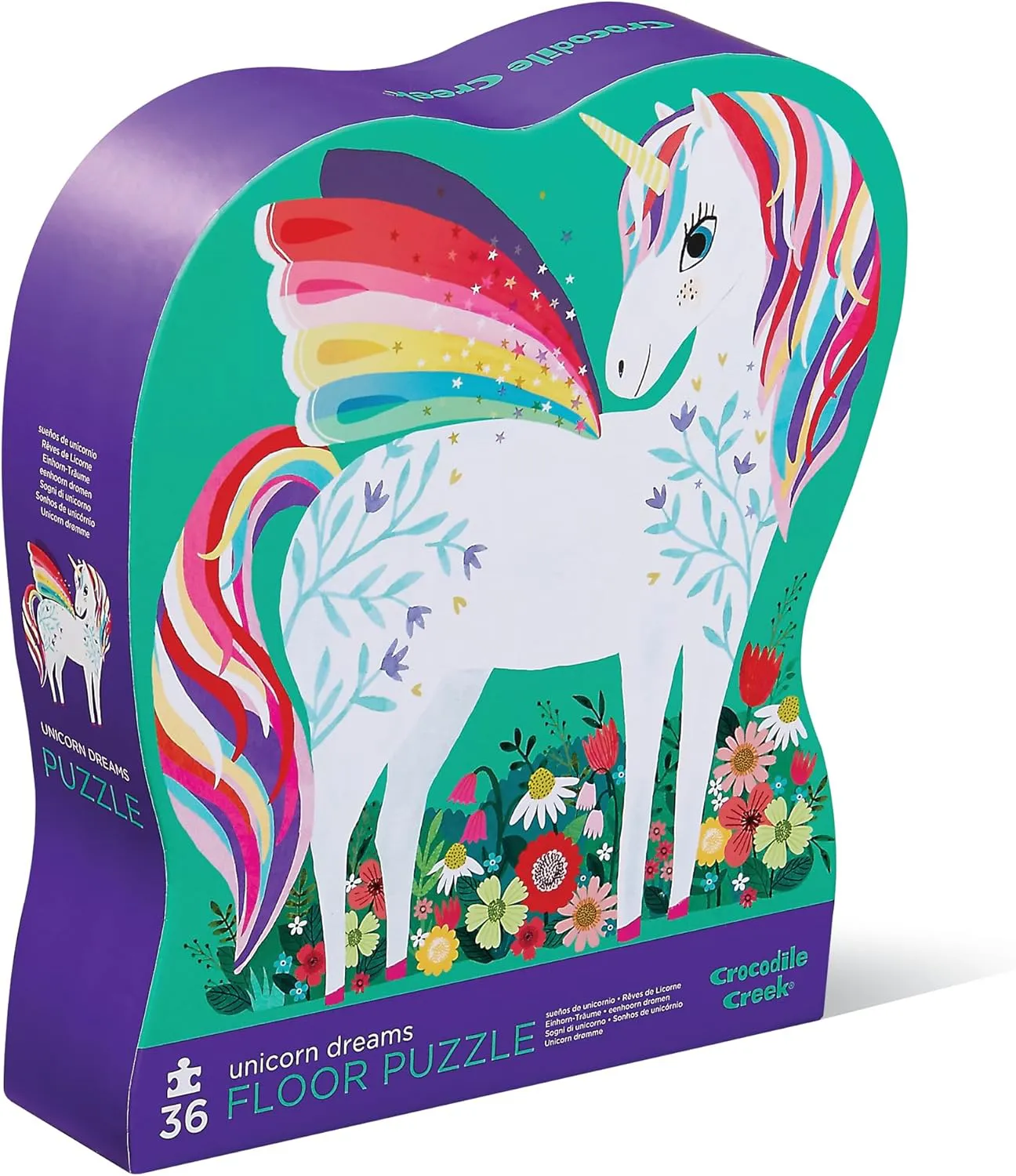 Crocodile Creek - Dekoratif Puzzle - 36 Parça - Unicorn