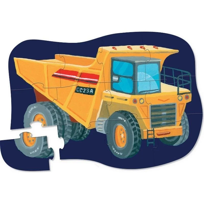 Crocodile Creek - Mini Puzzle - 12 Parça - Construction Zone