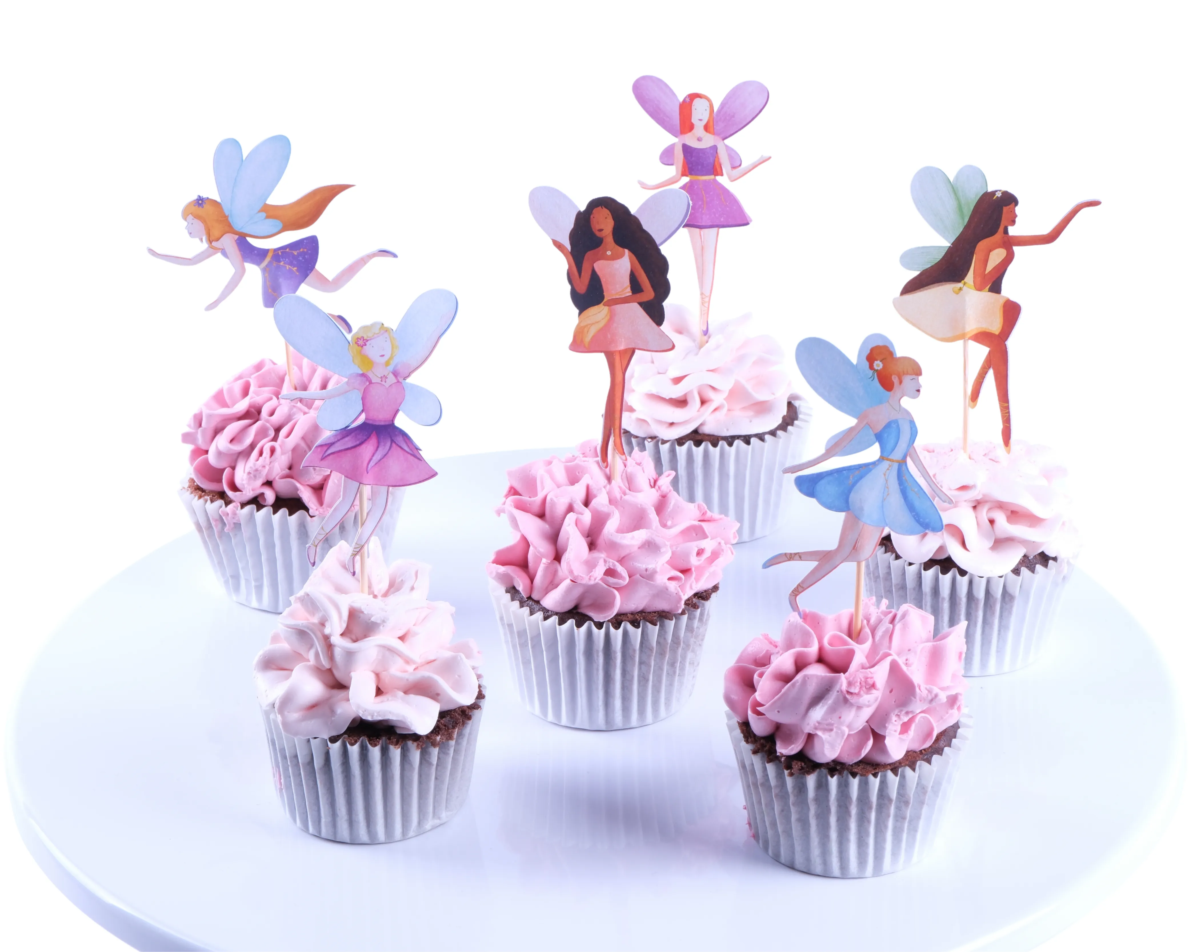 Peri Kızı Cupcake Seti - Fairy Cupcake Kit - 12'li