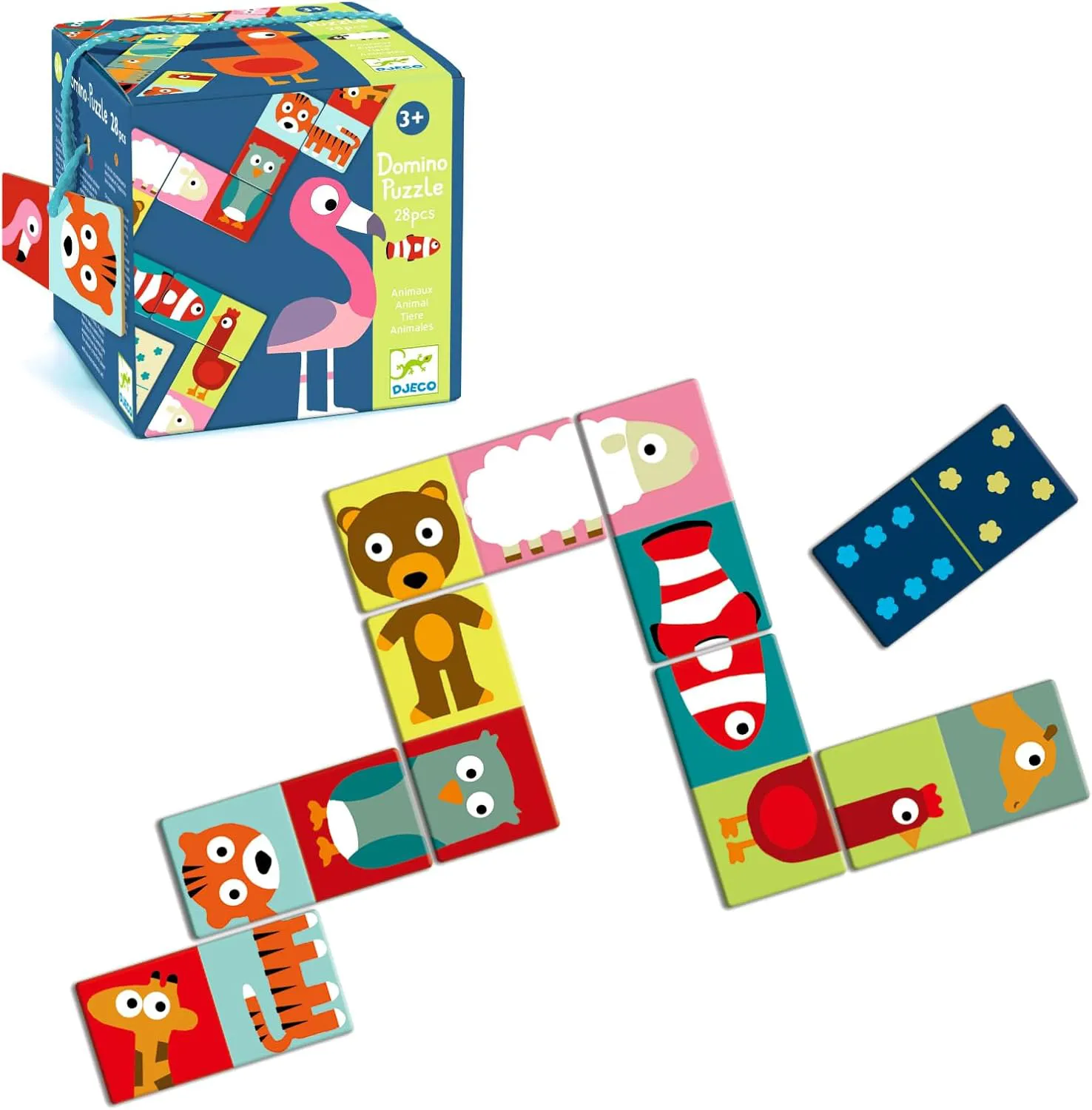 Djeco - Domino Animo Puzzle