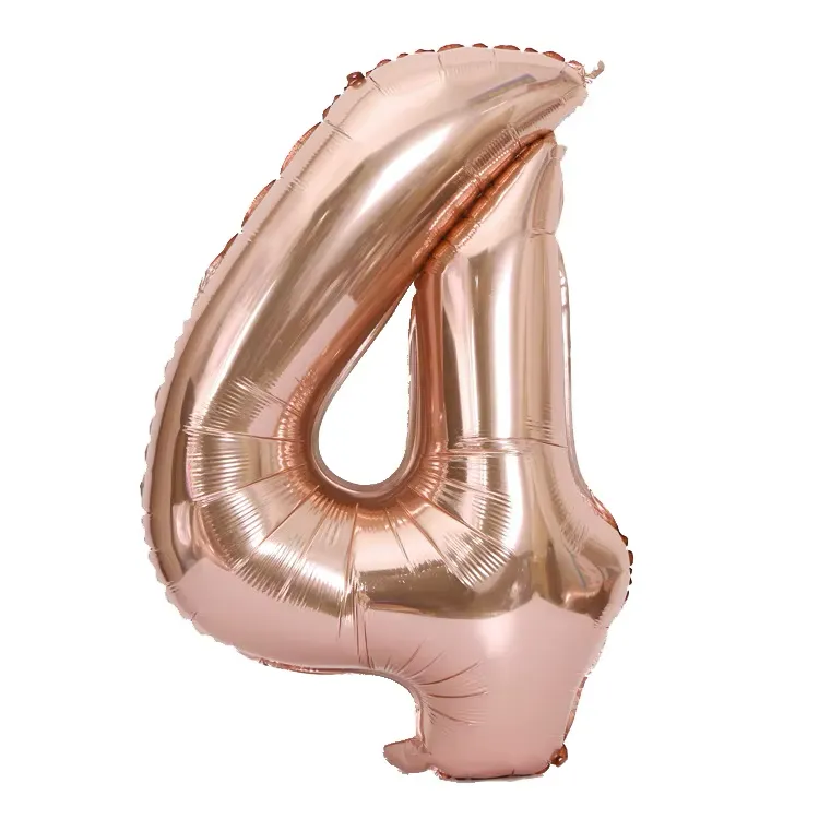 Forpus Kids - Rose Gold 4 Rakam Balonu 100 cm (40”)