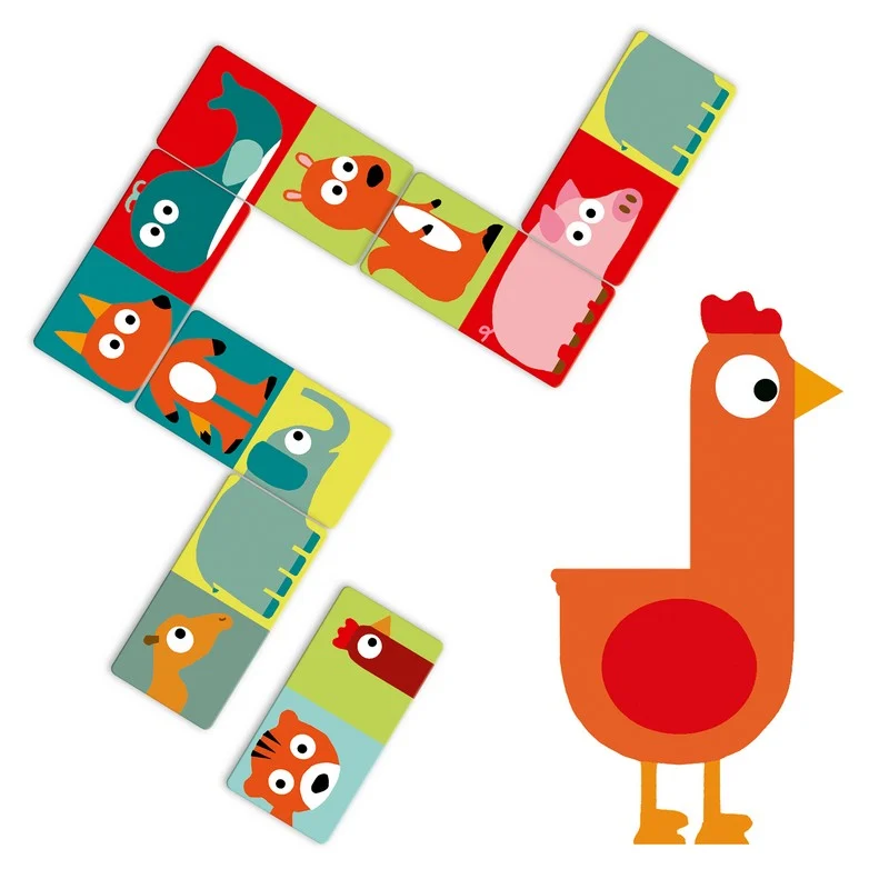 Djeco - Domino Animo Puzzle