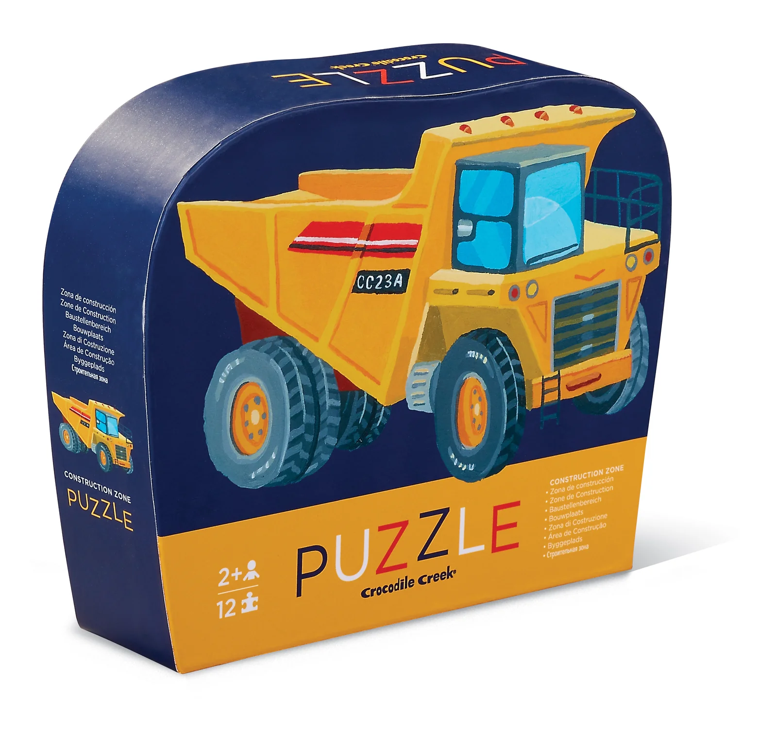 Crocodile Creek - Mini Puzzle - 12 Parça - Construction Zone