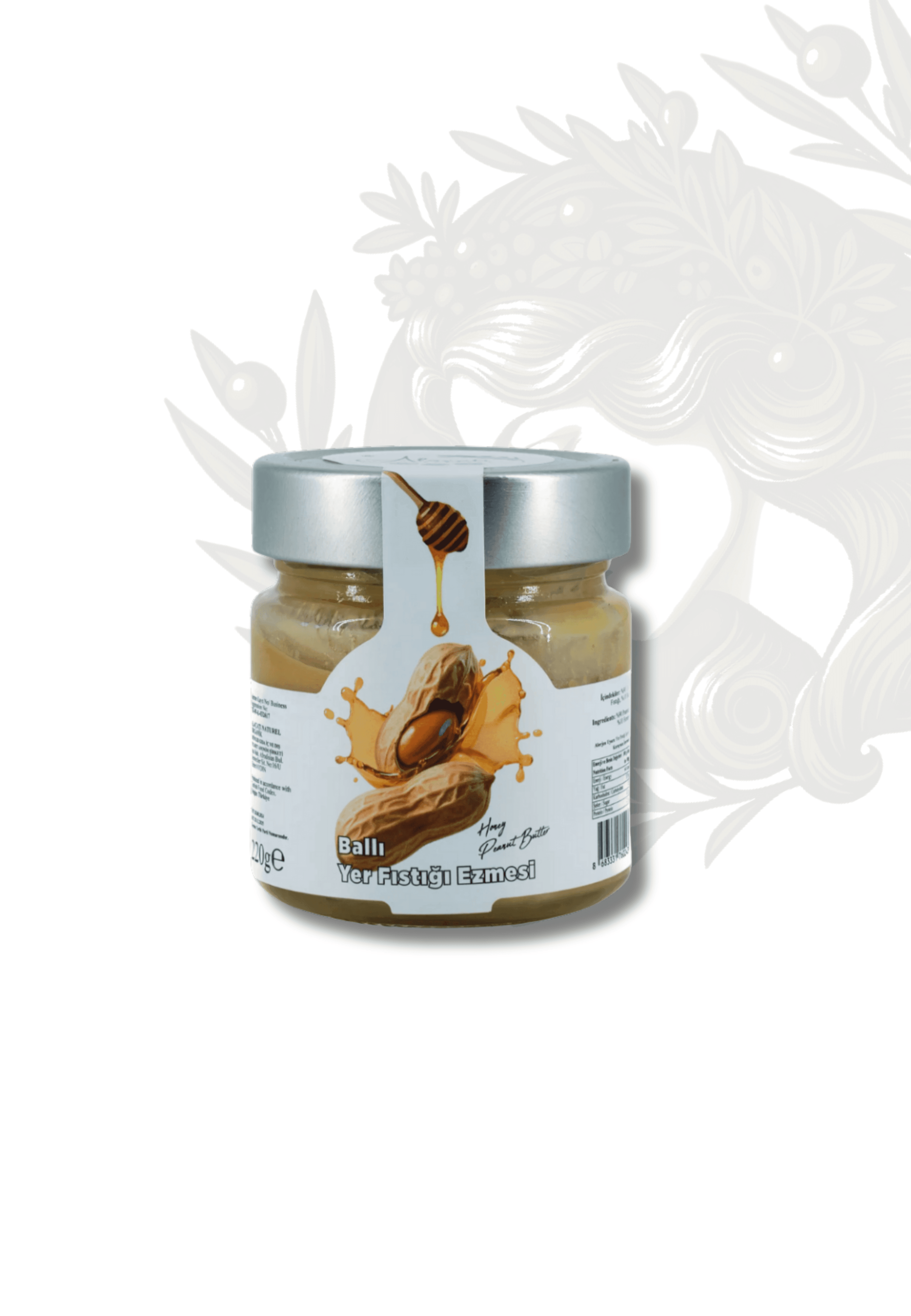 ALAÇATI NATUREL BALLI YER FISTIĞI EZMESİ 220 GR 