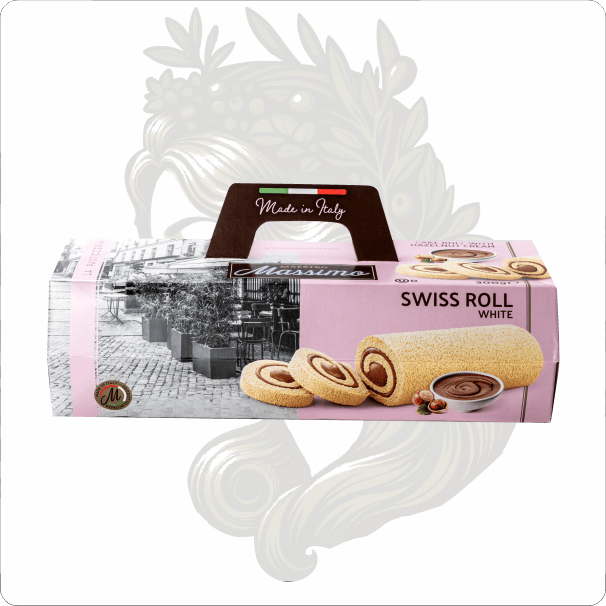 MASSİMO SWİSS WHİTE ROLL COCOA&HAZELNUT 300 GR