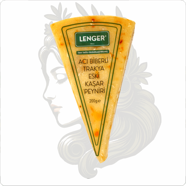 LENGER ACI BİBERLİ TRAKYA ESKİ KAŞAR 200 GR