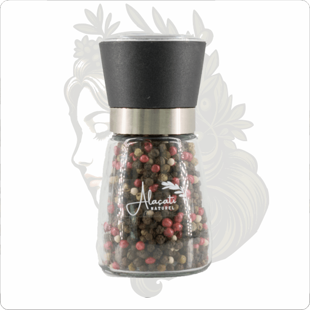 ALAÇATI NATUREL 80GR KARABİBER MİX DEĞİRMEN 