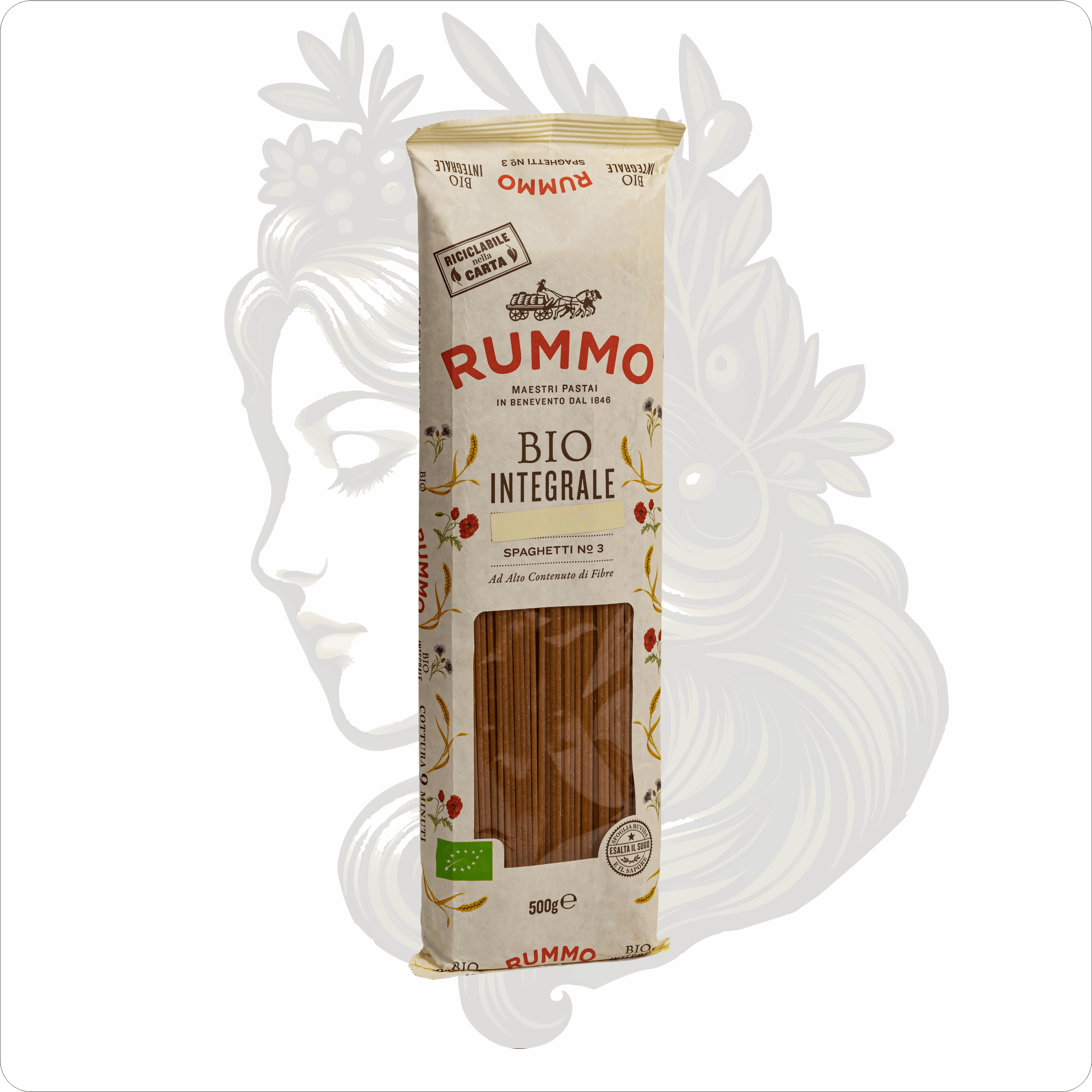 İTHAL RUMMO ORGANİK KEPEKLİ SPAGETTİ 500 GR