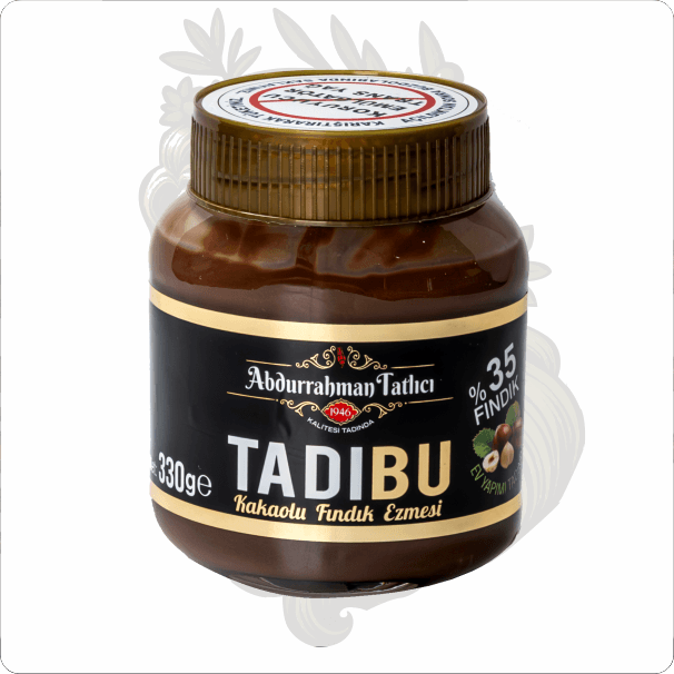ABDURRAHMAN TATLICI TADIBU KAKAOLU FINDIK EZMESİ 330 GR