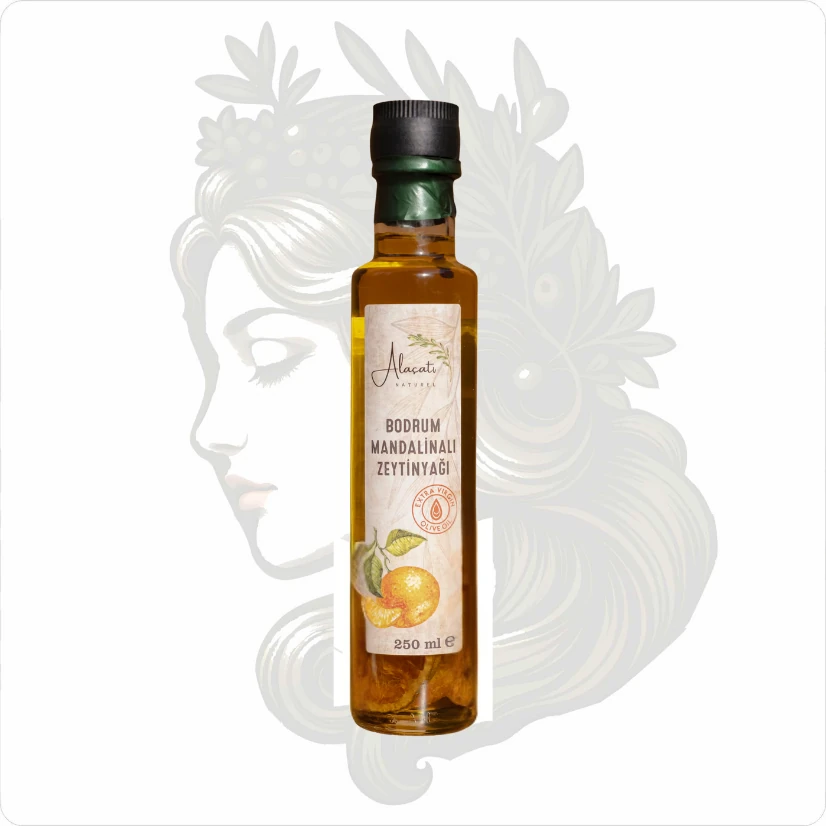 ALAÇATI NATUREL 250 CC  BODRUM MANDALİNALI ZEYTİNYAĞI