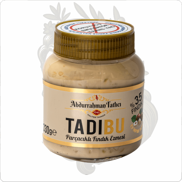 ABDURRAHMAN TATLICI TADIBU PARÇACIKLI FINDIK EZMESİ 330 GR