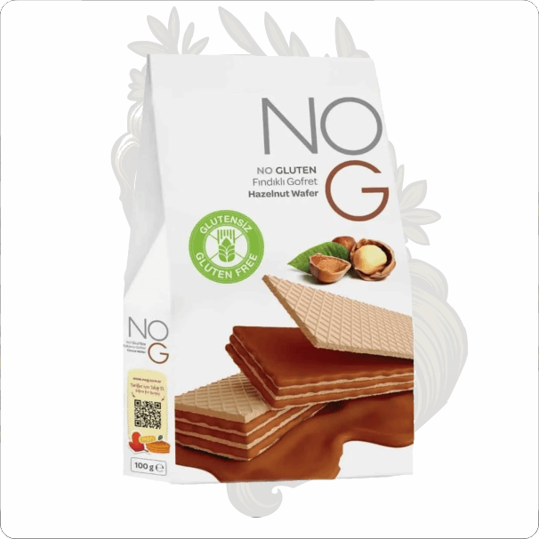 NOG GLUTENSİZ 100 GR FINDIKLI GOFRET