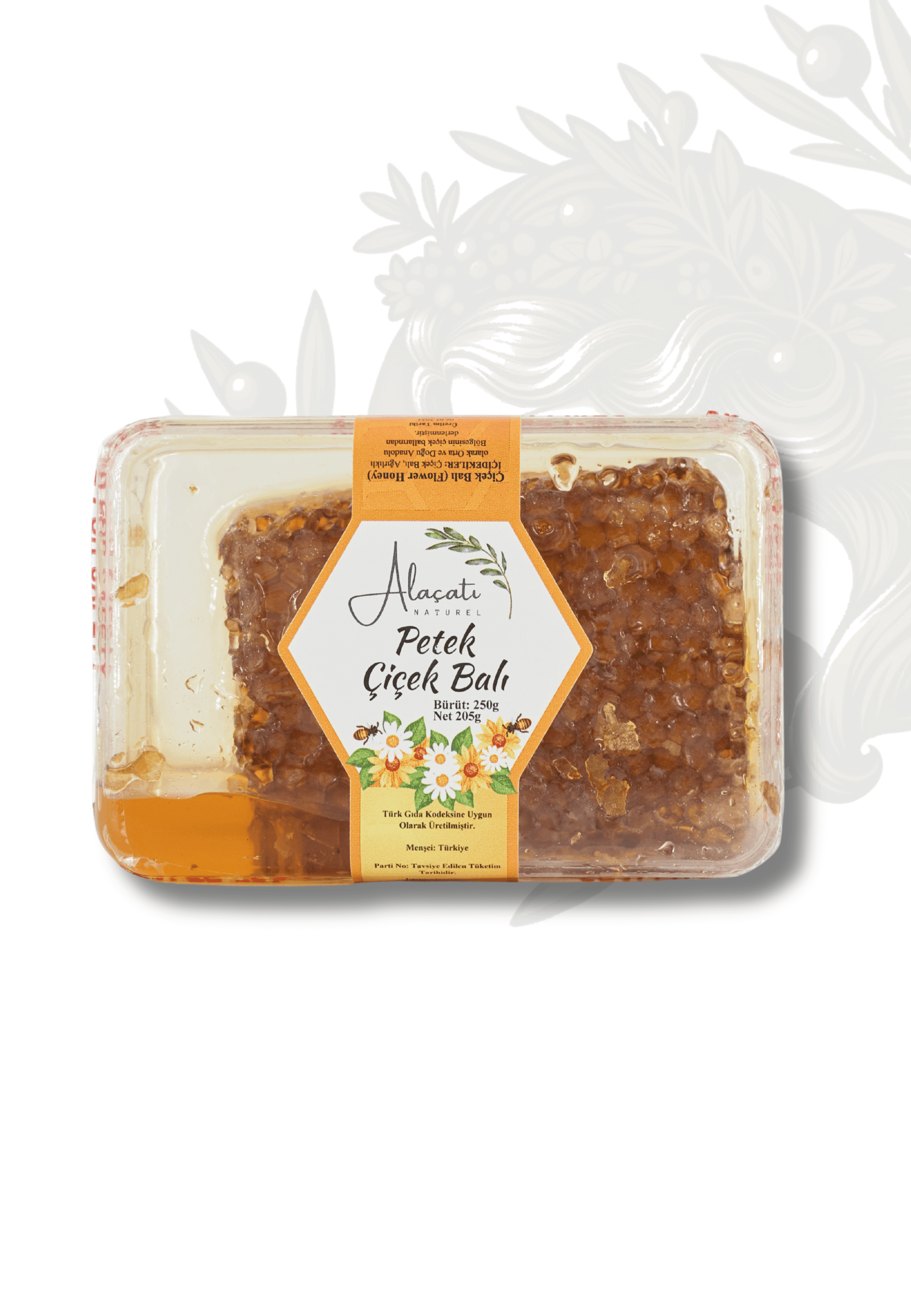 ALAÇATI NATUREL PETEK ÇİÇEK BALI 250 GR