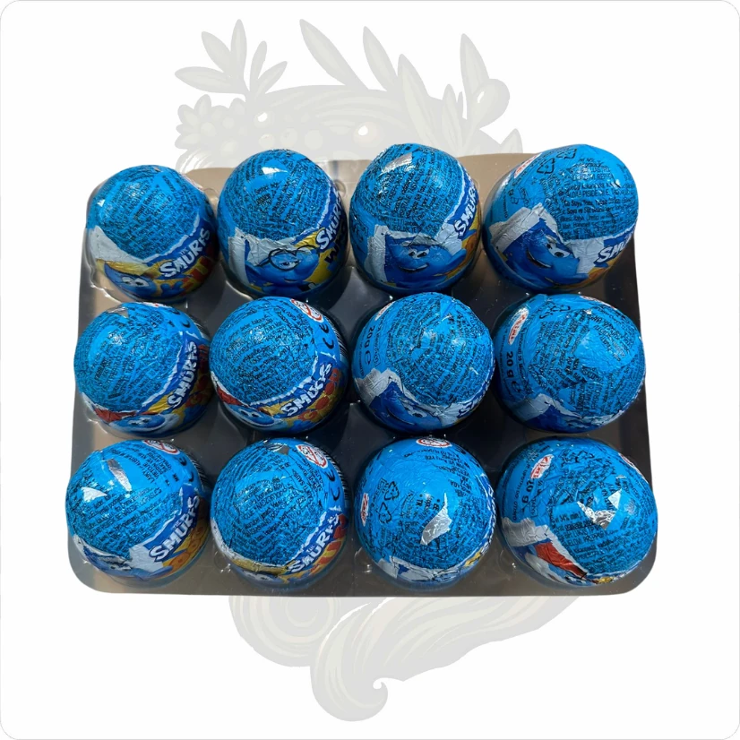 ŞİRİNLER SMURFS SÜRPRİZ YUMURTA 12'Lİ (GLUTENSİZ)