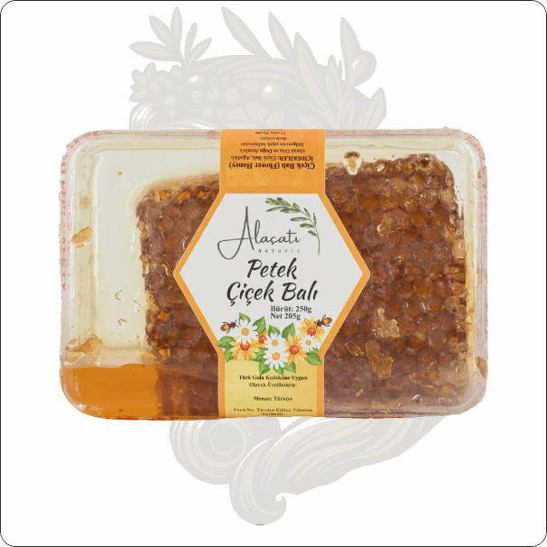 ALAÇATI NATUREL PETEK ÇİÇEK BALI 250 GR