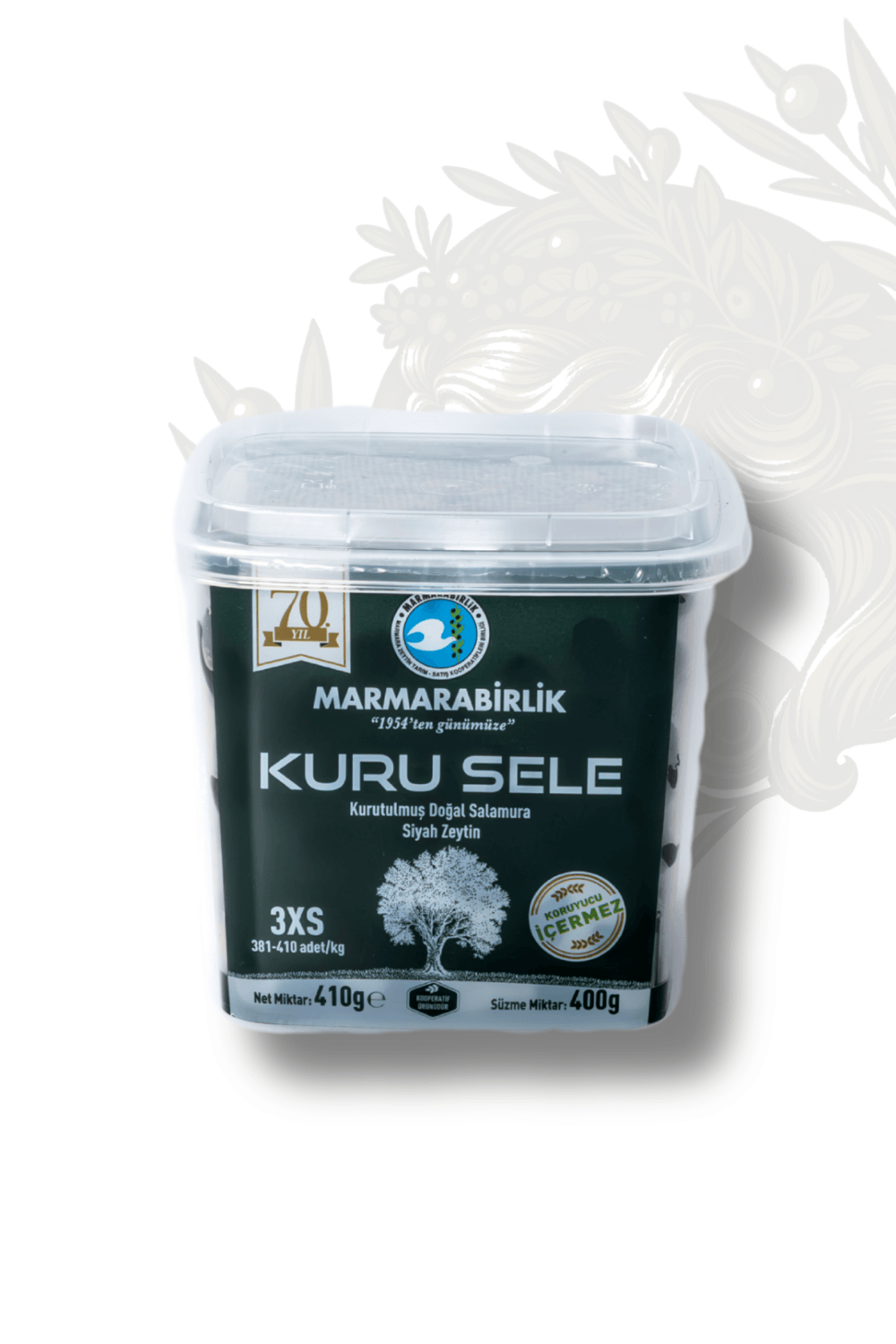 MARMARABİRLİK KURU SELE ZEYTİN XS3 KÜÇÜK TANELİ