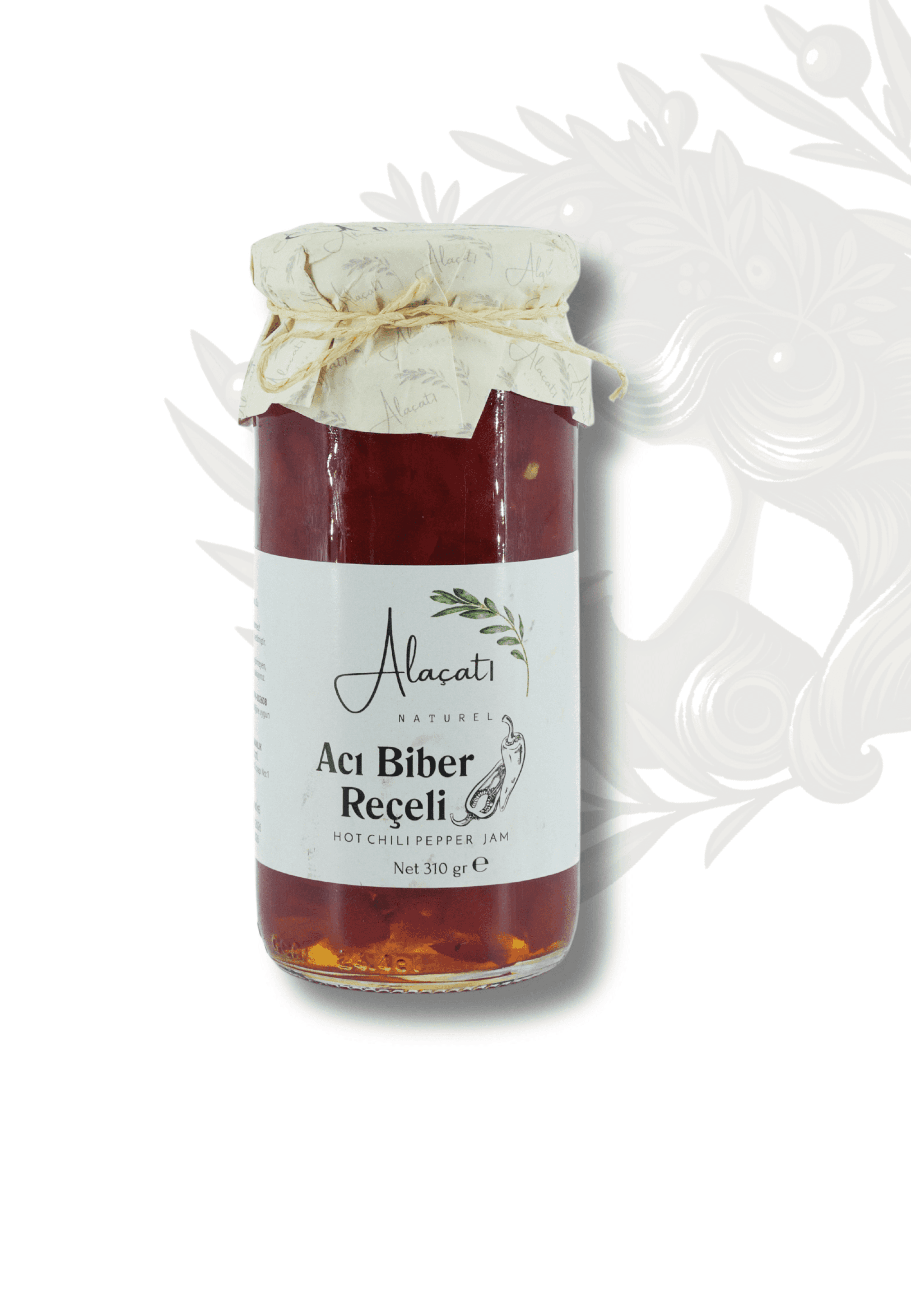 ALAÇATI NATUREL ACI BİBER REÇELİ 300 GR