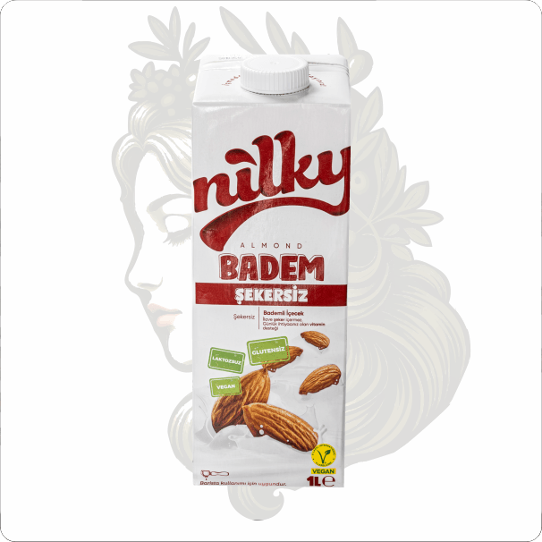 İTHAL NİLKY BADEMLİ ŞEKERSİZ İÇEÇEK 1 LT