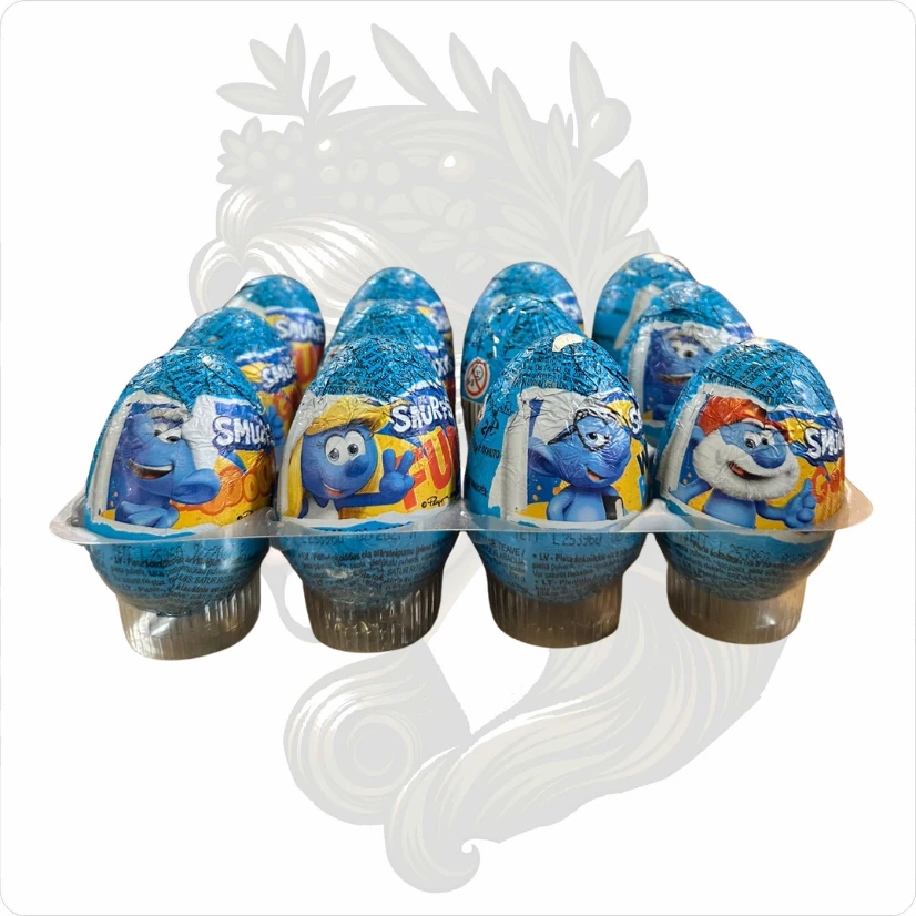 ŞİRİNLER SMURFS SÜRPRİZ YUMURTA 12'Lİ (GLUTENSİZ)