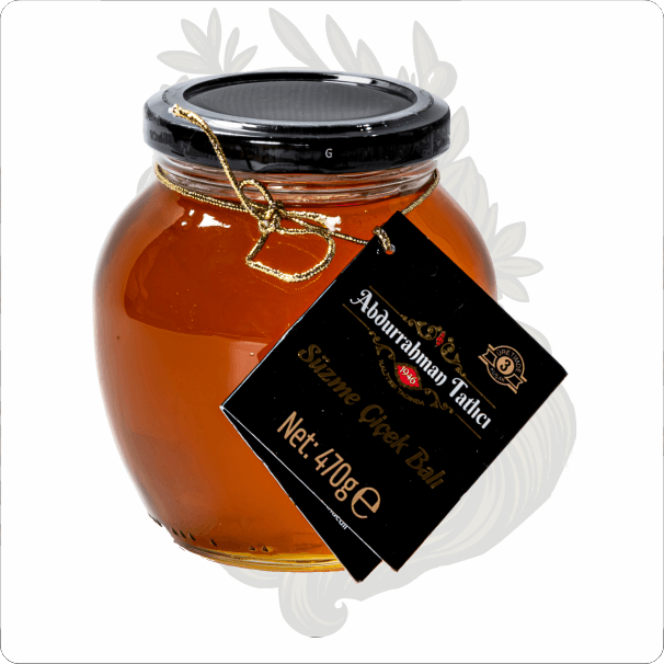 ABDURRAHMAN TATLICI 470 GR SÜZME ÇİÇEK BALI CAM