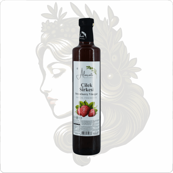 ALAÇATI NATUREL ÇİLEK SİRKESİ 500 ML