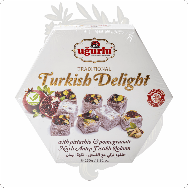 UĞURLU ALTIGEN NARLI ANTEP FISTIKLI LOKUM 250 GR