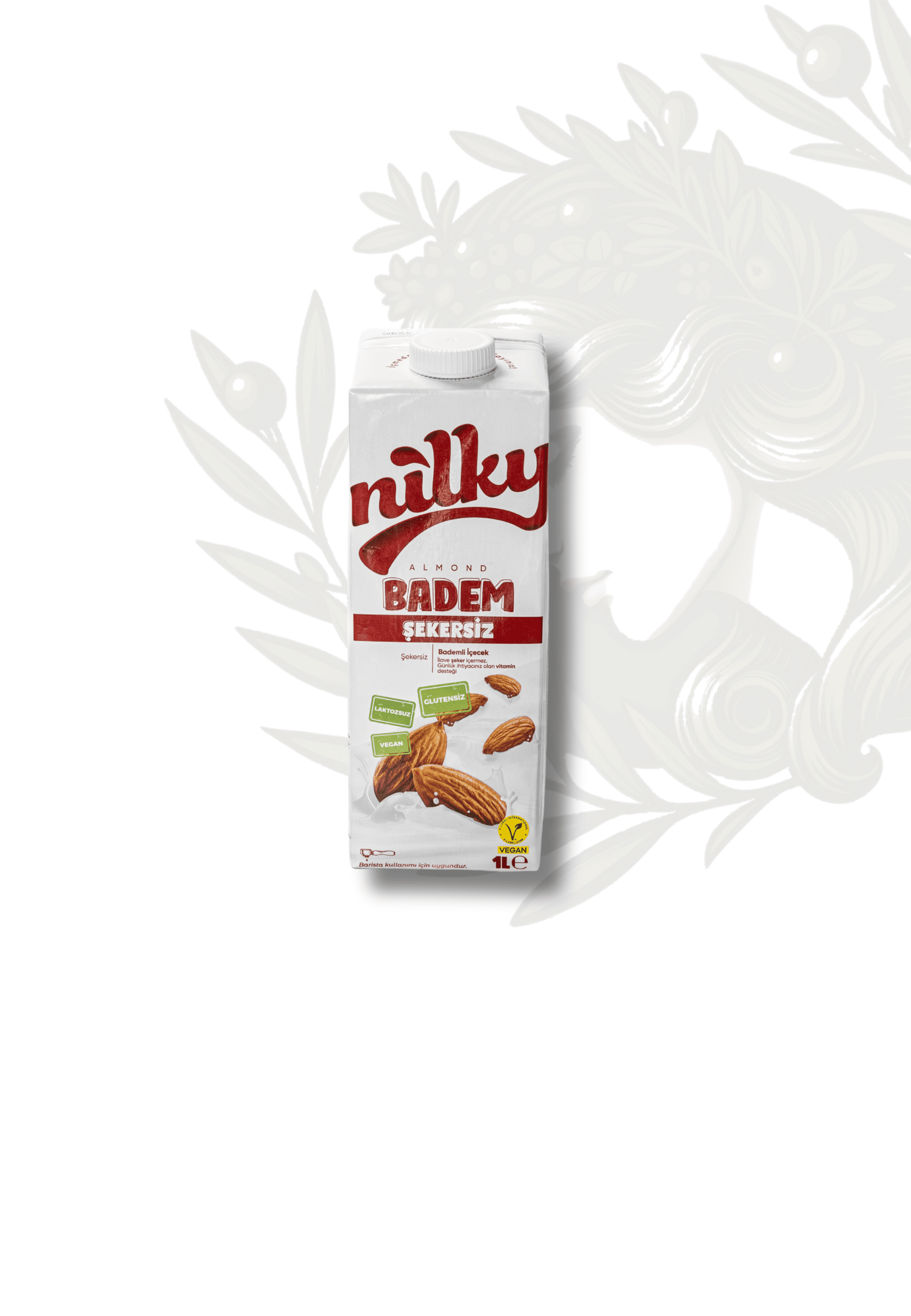 İTHAL NİLKY BADEMLİ ŞEKERSİZ İÇEÇEK 1 LT