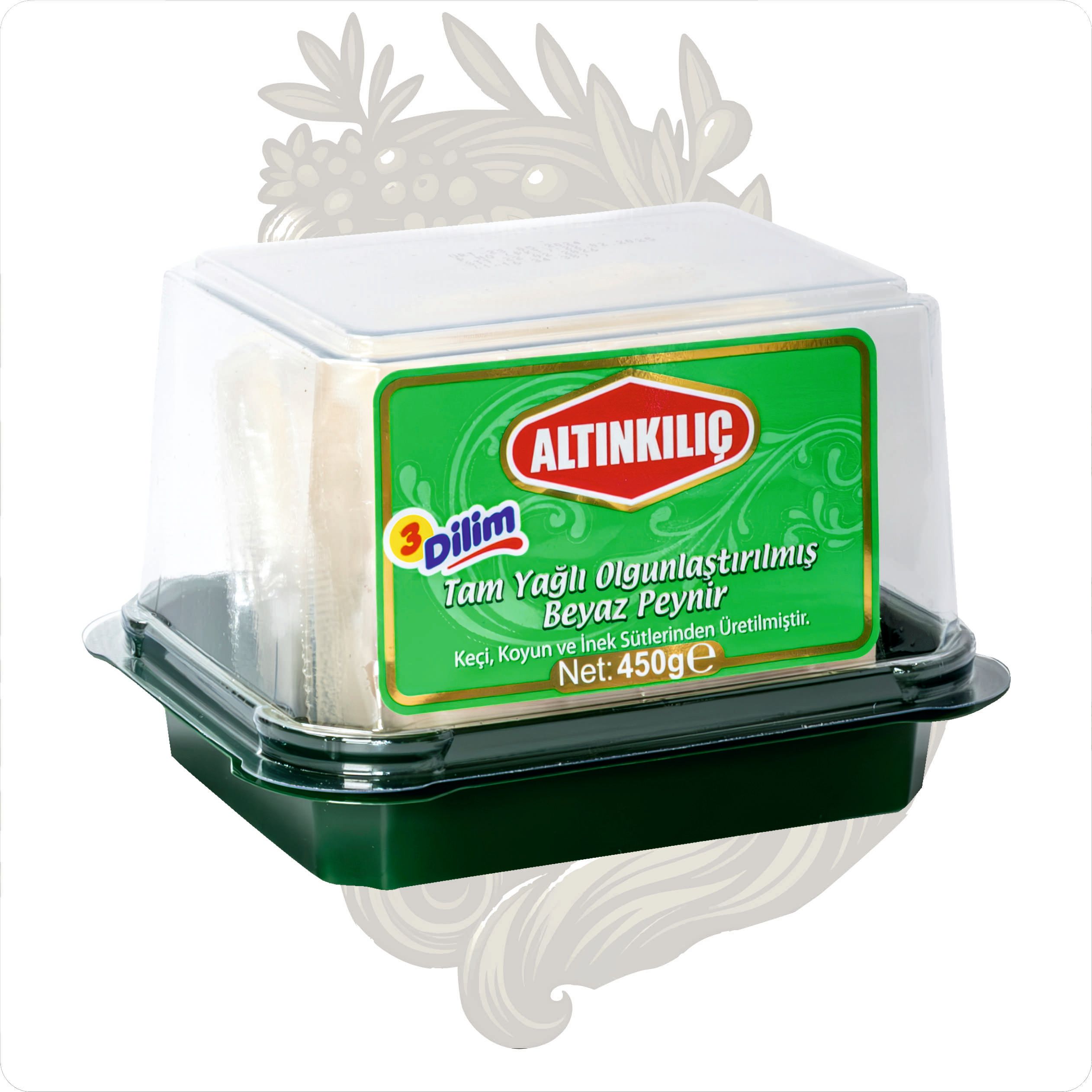 ALTINKILIÇ TAM YAĞLI OLGUNLAŞTIRILMIŞ KEÇİ PEYNİRİ 450 GR