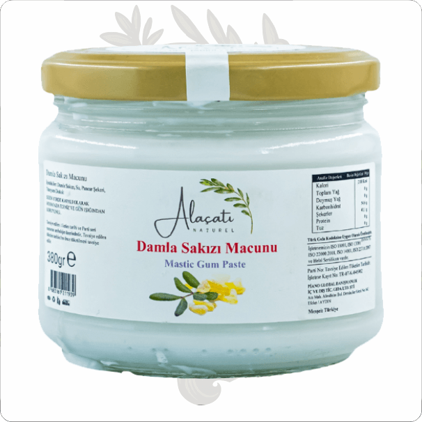 ALAÇATI NATUREL 380 GR DAMLA SAKIZI MACUNU