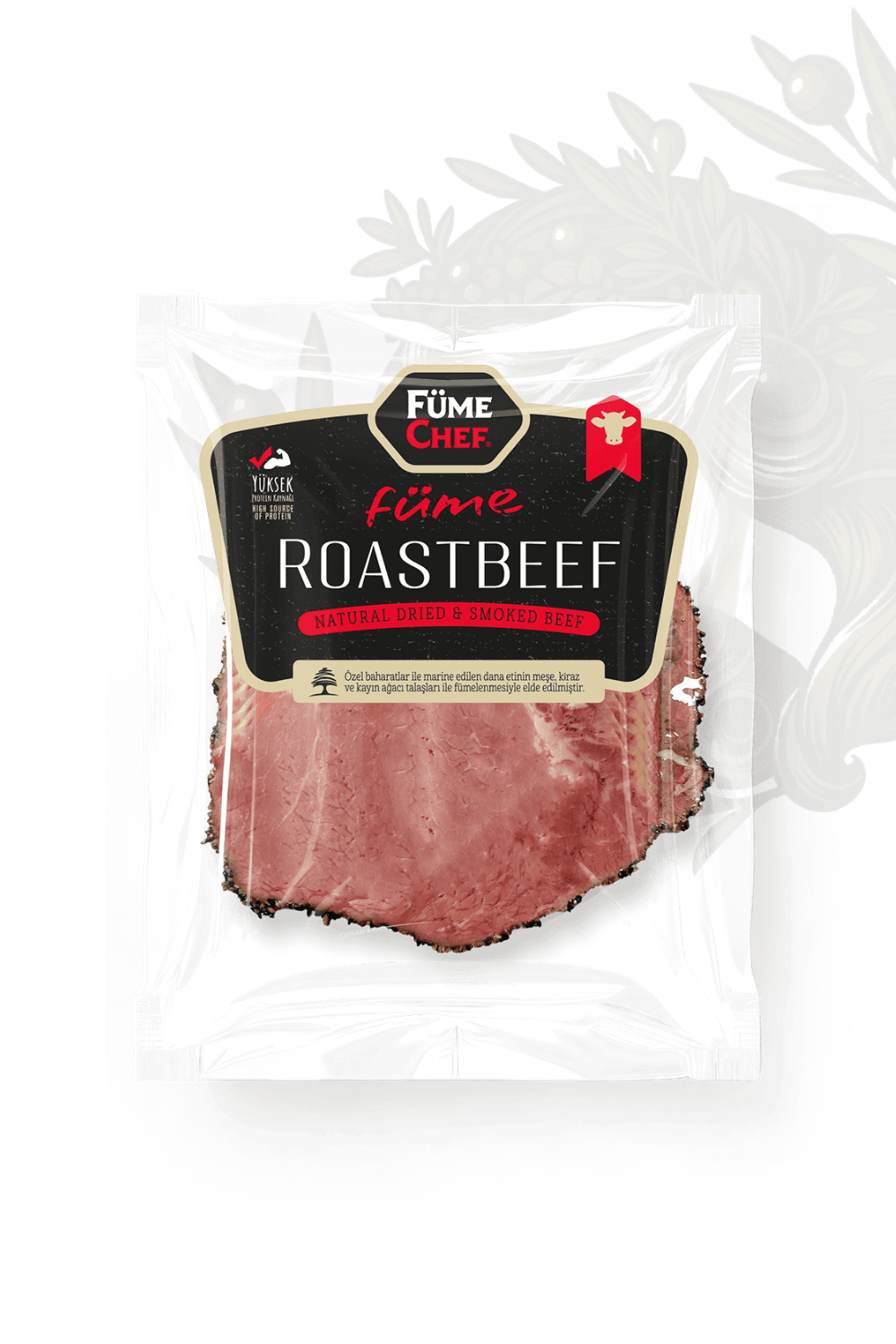 FÜME CHEF DİLİMLİ KARABİBERLİ FÜME ROASTBEEF